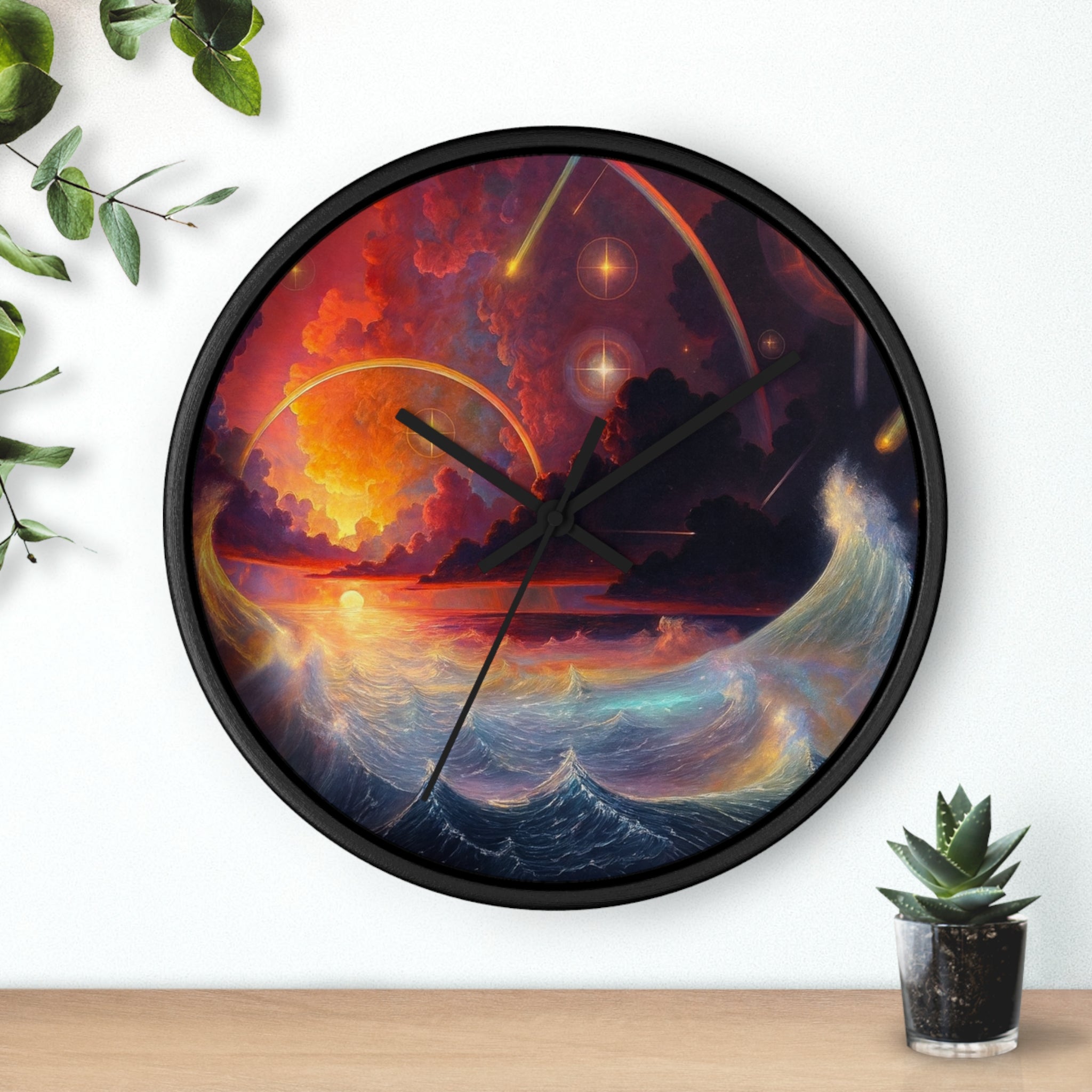 "Celestial Tides" – Art Wall Clock