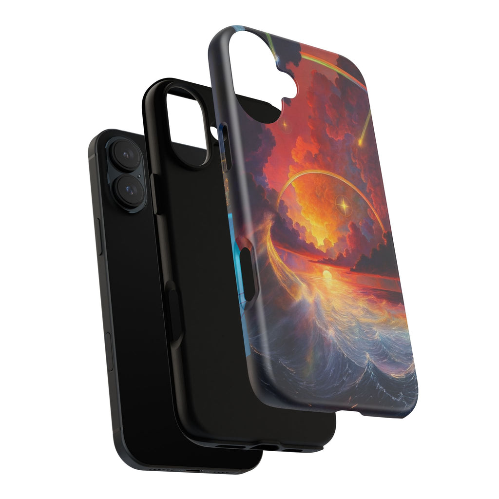 "Celestial Tides" – Printed Tough Phone Case