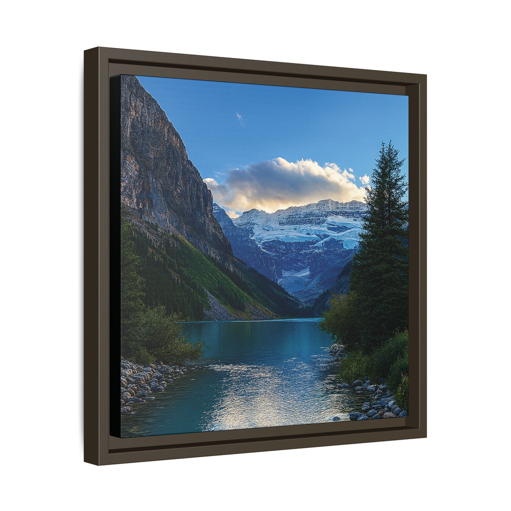 "Glacial Serenity" – Framed Canvas Print