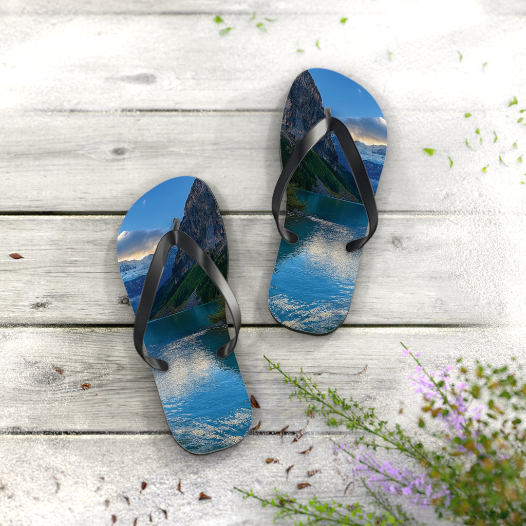 "Glacial Serenity" – Premium Flip Flops