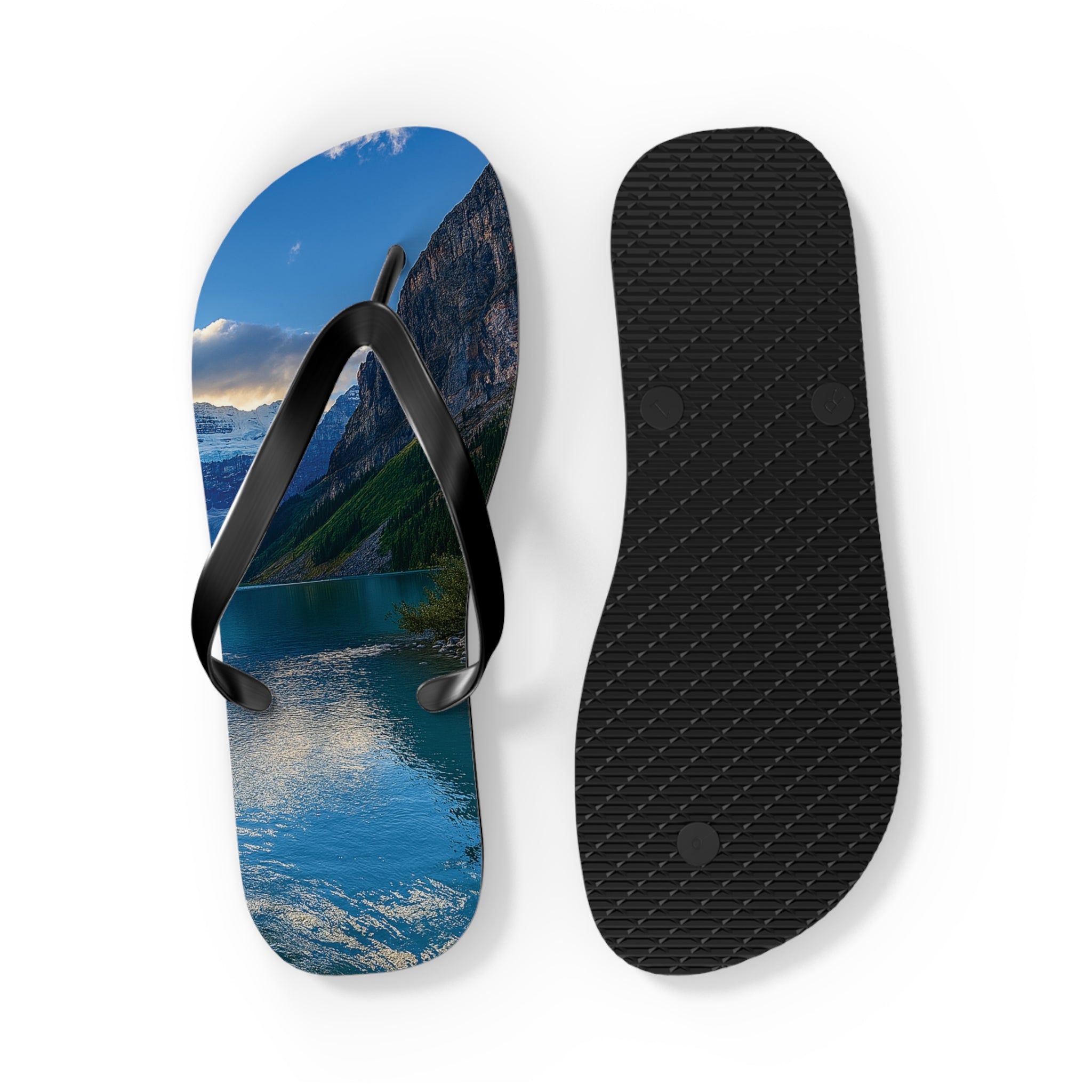"Glacial Serenity" – Premium Flip Flops
