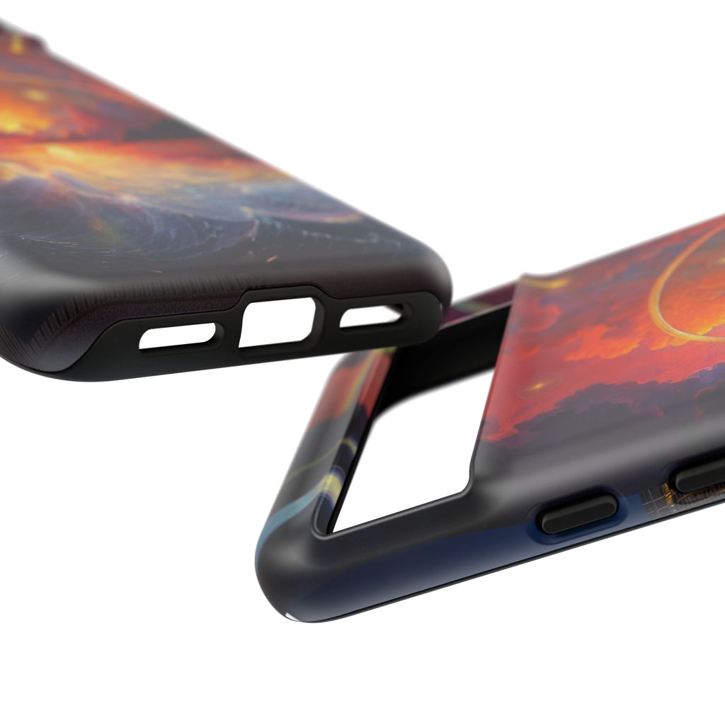 "Celestial Tides" – Printed Tough Phone Case
