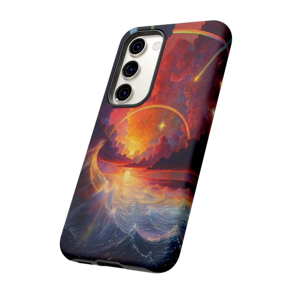 "Celestial Tides" – Printed Tough Phone Case