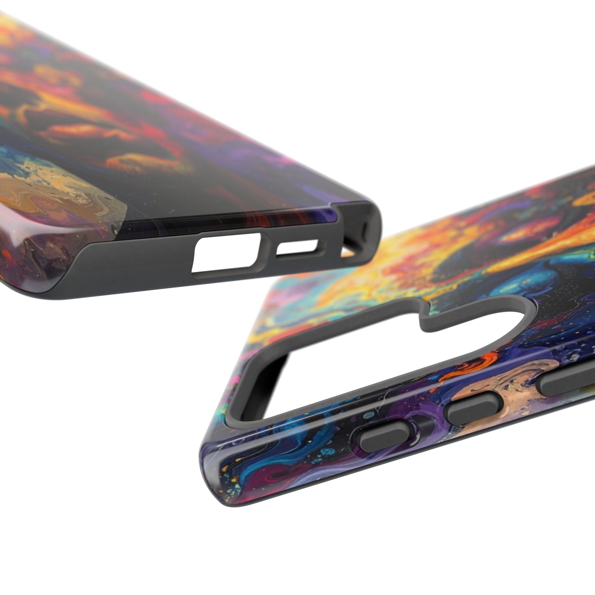 Psyche Unbound: Chromatic Consciousness, Digital Portrait Exploration - L’Art Suprême Phone Case