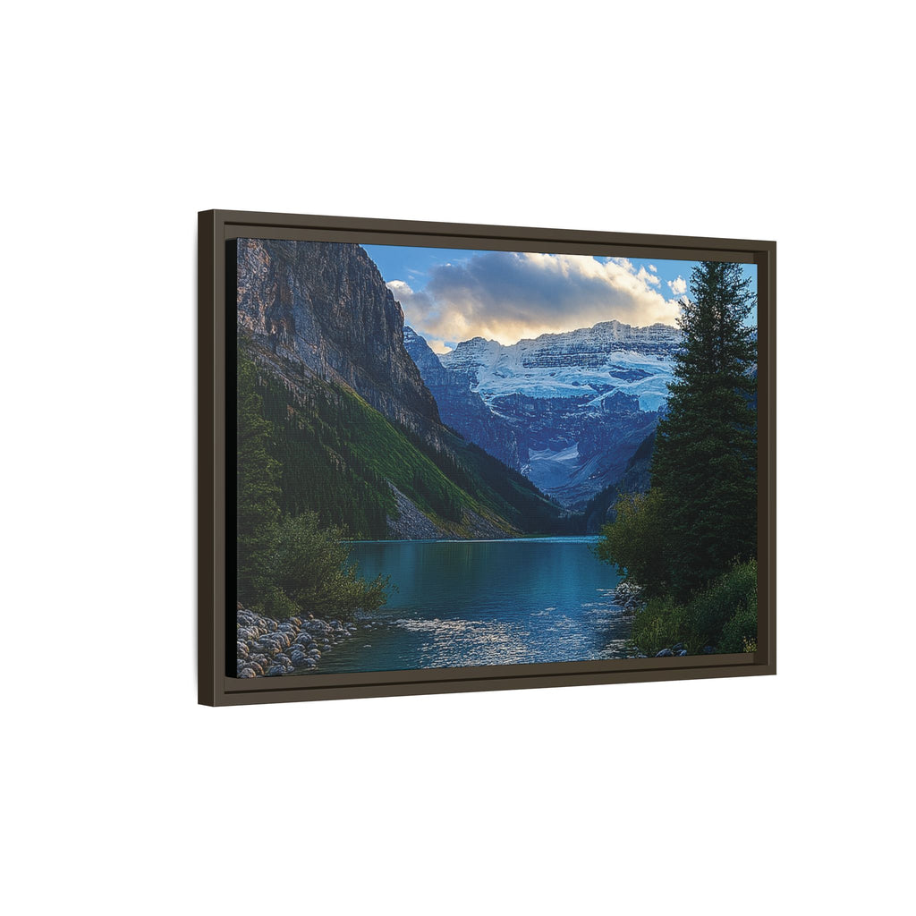 "Glacial Serenity" – Framed Canvas Print
