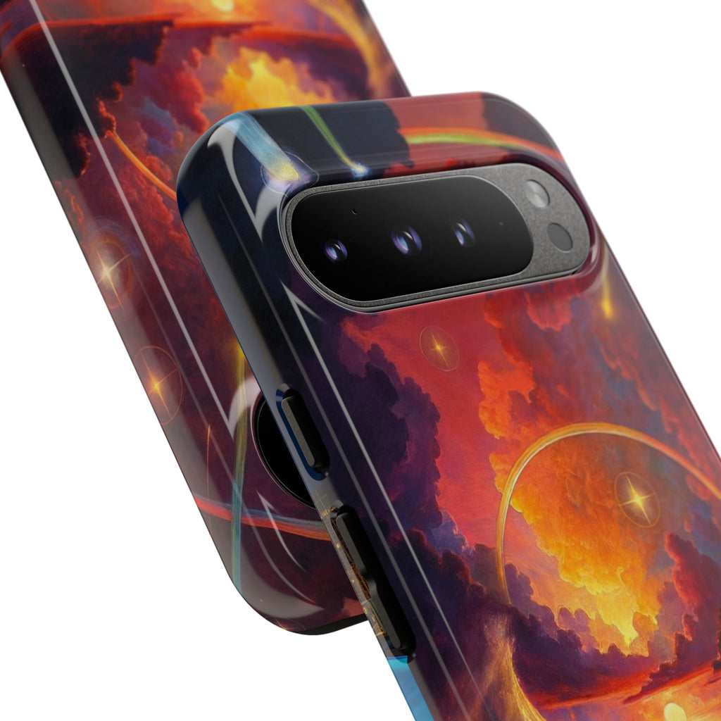 "Celestial Tides" – Printed Tough Phone Case