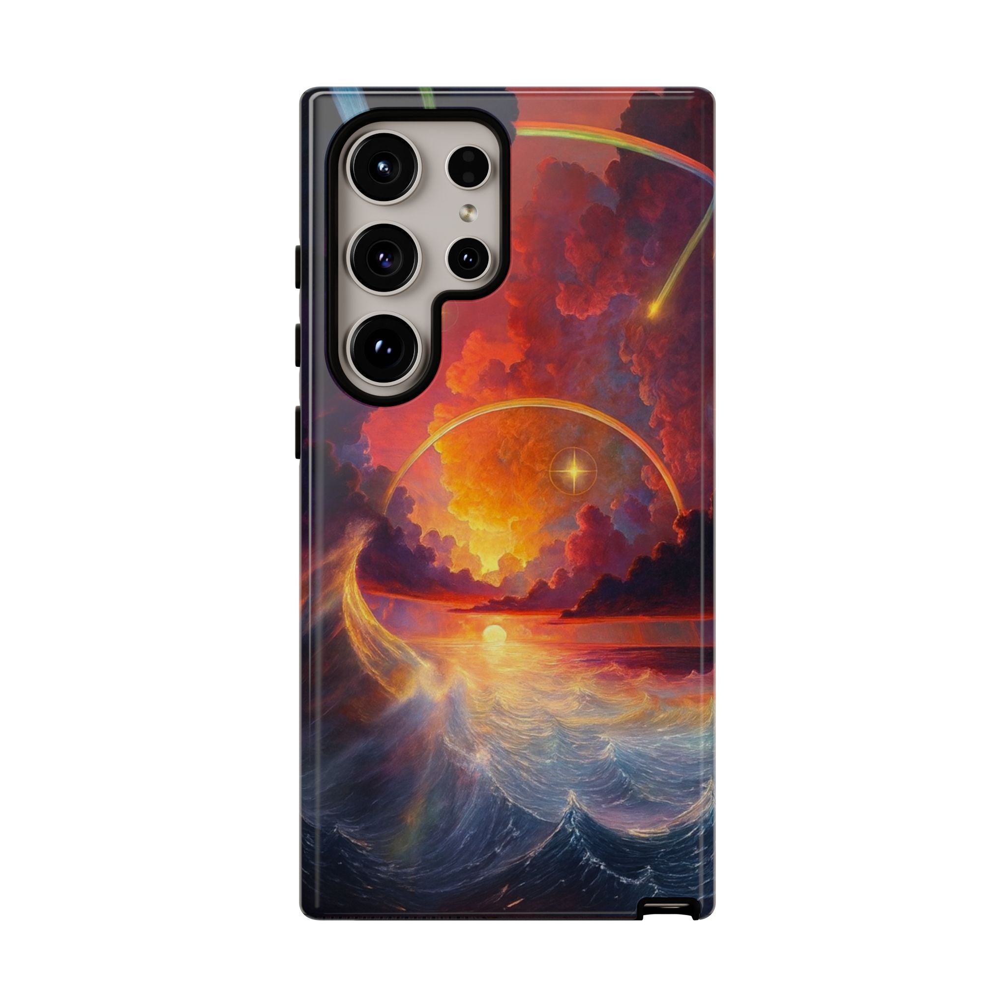 "Celestial Tides" – Printed Tough Phone Case