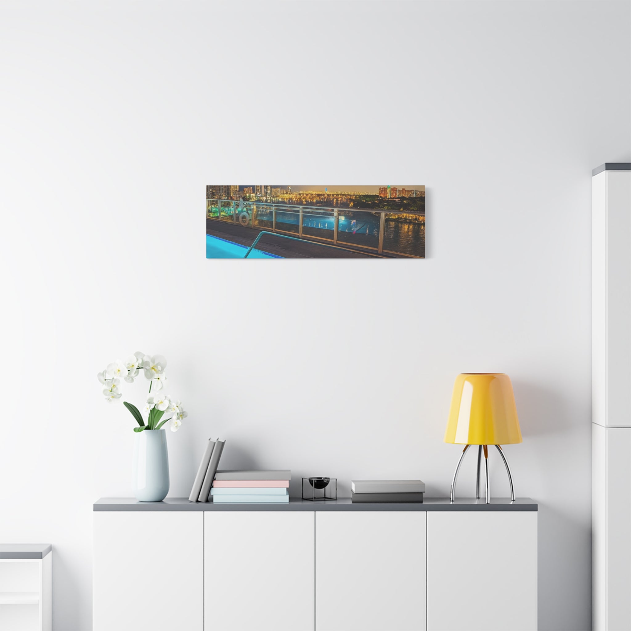 "Skyline Reflections" – Luxe Canvas Print