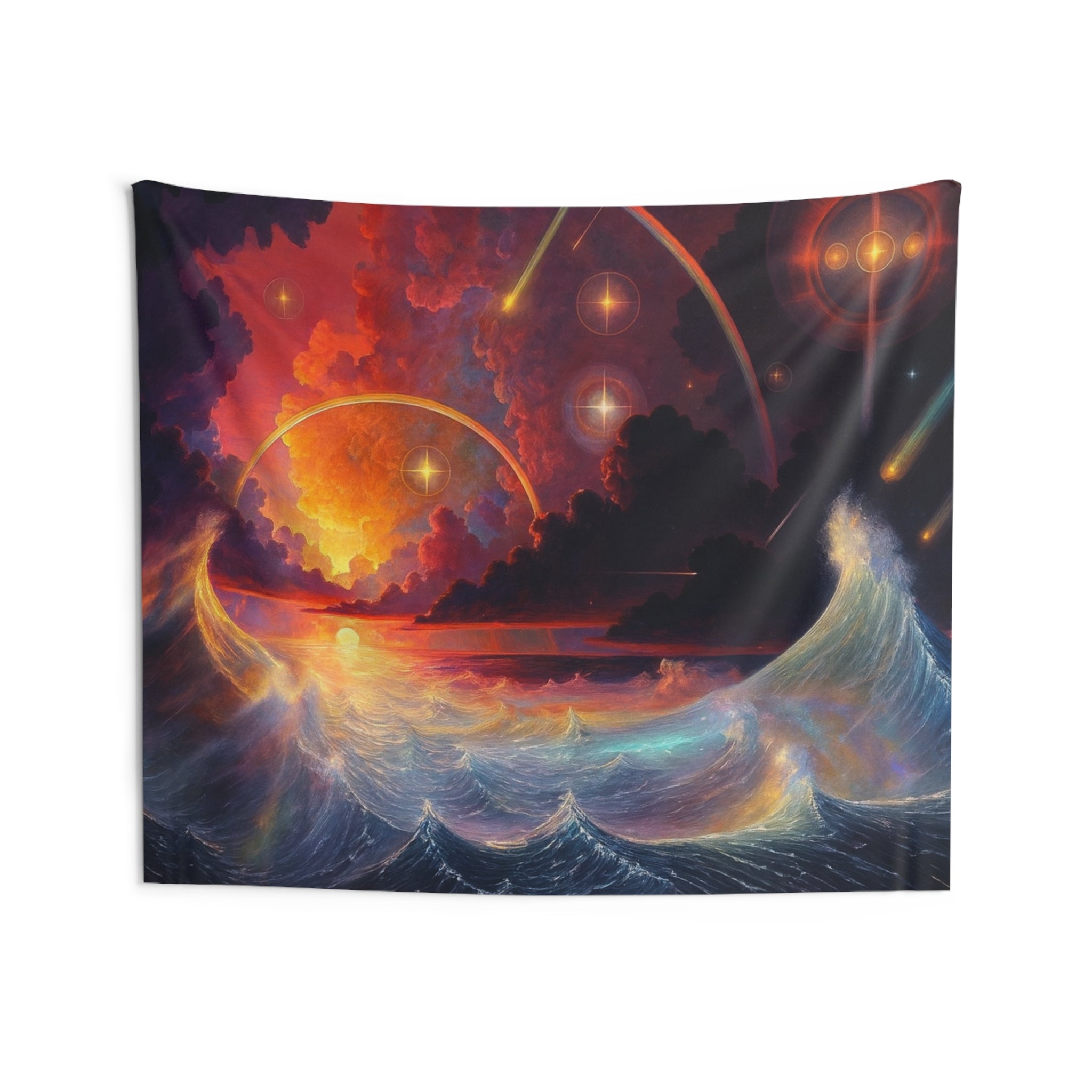 "Celestial Tides" – Cosmic Wall Tapestry
