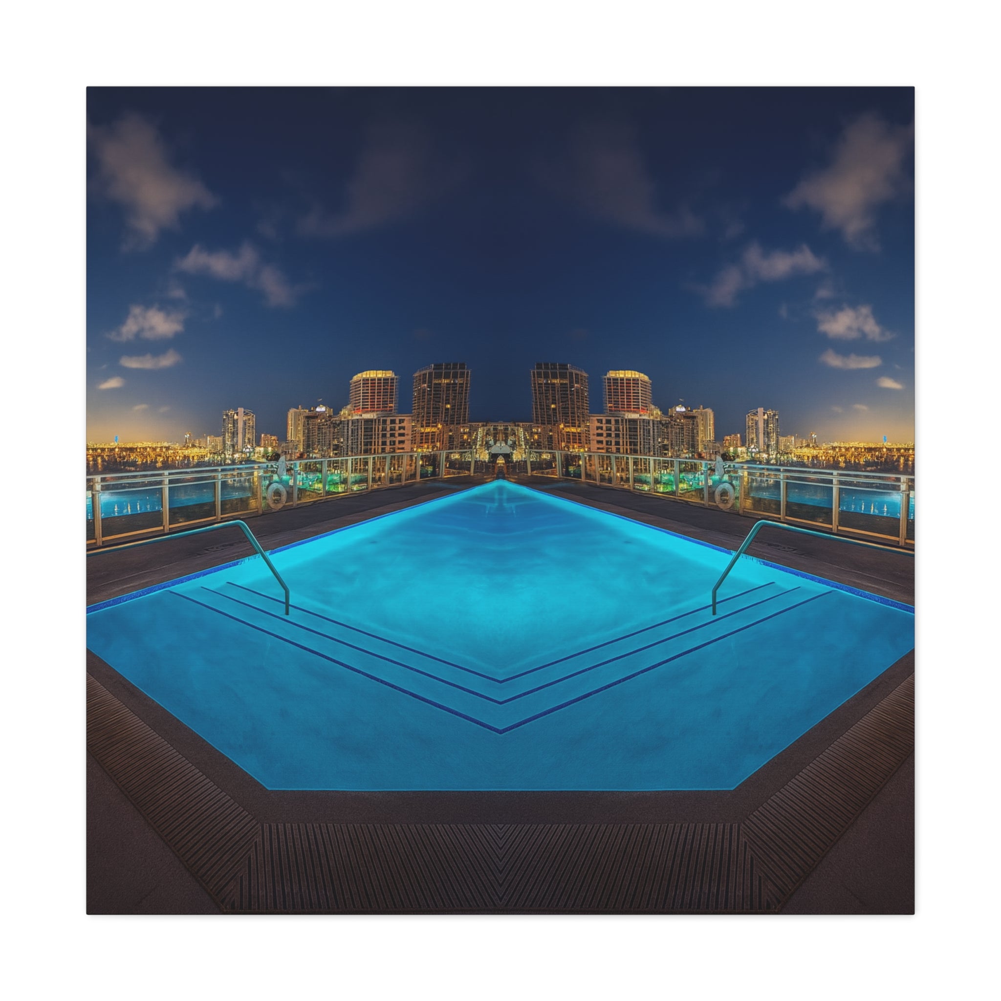 "Skyline Reflections" – Gallery Canvas Print