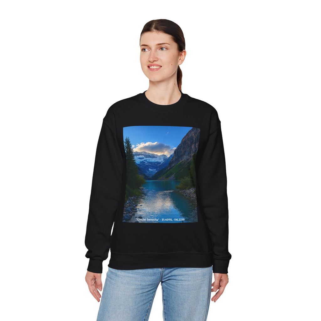"Glacial Serenity" – Alpine Calm Crewneck