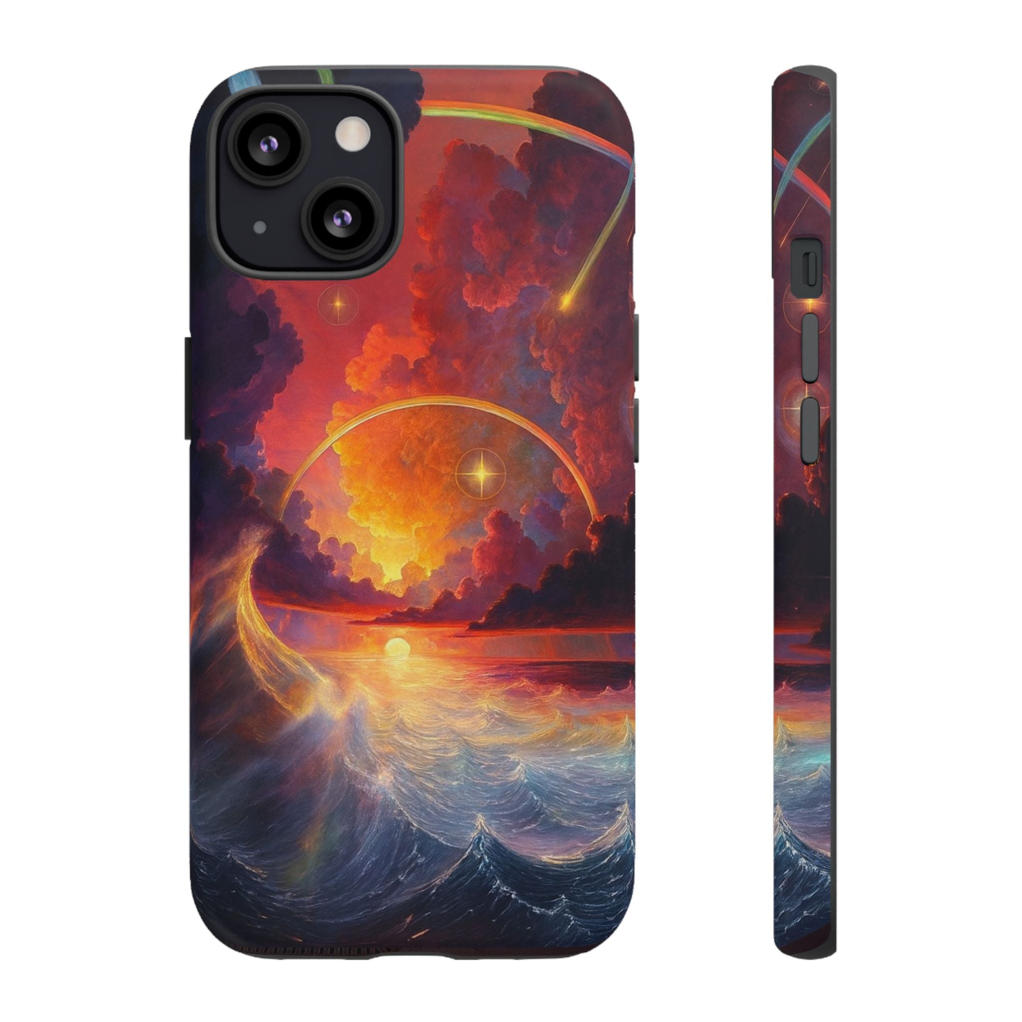 "Celestial Tides" – Printed Tough Phone Case