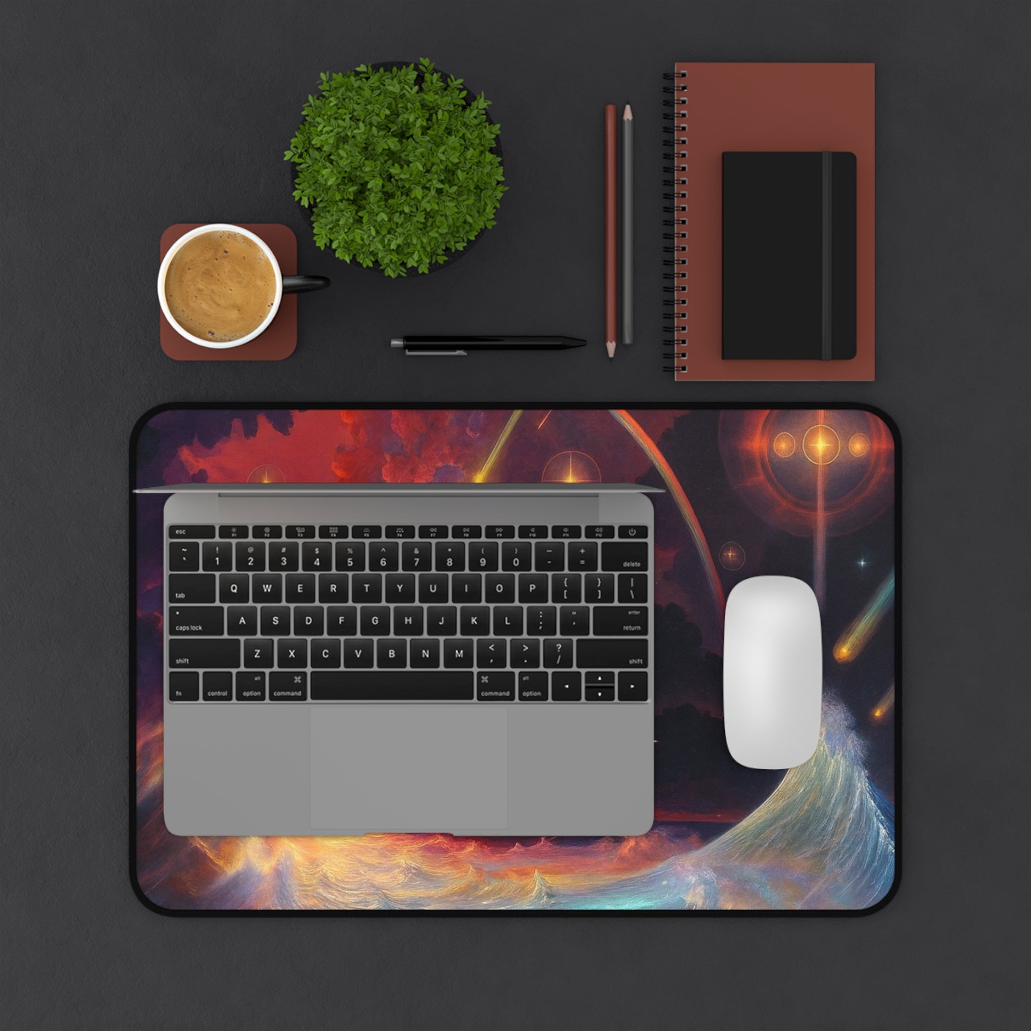 "Celestial Tides" – Premium Desk Mat