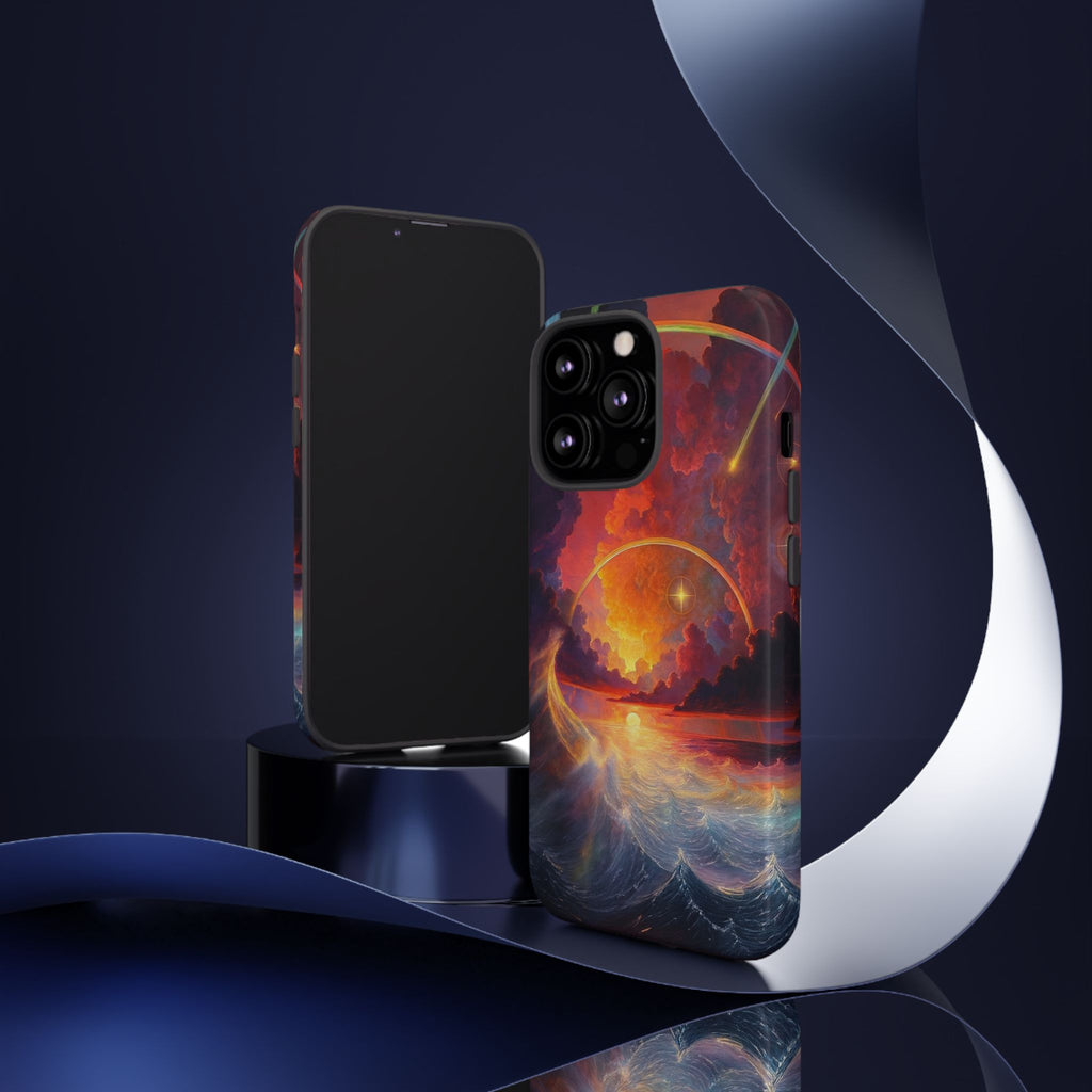 "Celestial Tides" – Printed Tough Phone Case