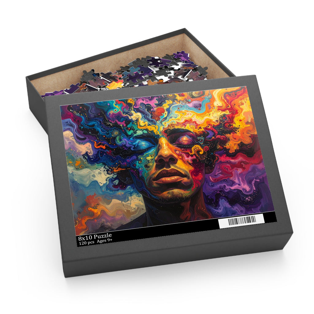 Cosmic Consciousness: Psychedelic Inner Landscape, Vibrant Abstract Expressionism -  L'Art Puzzle