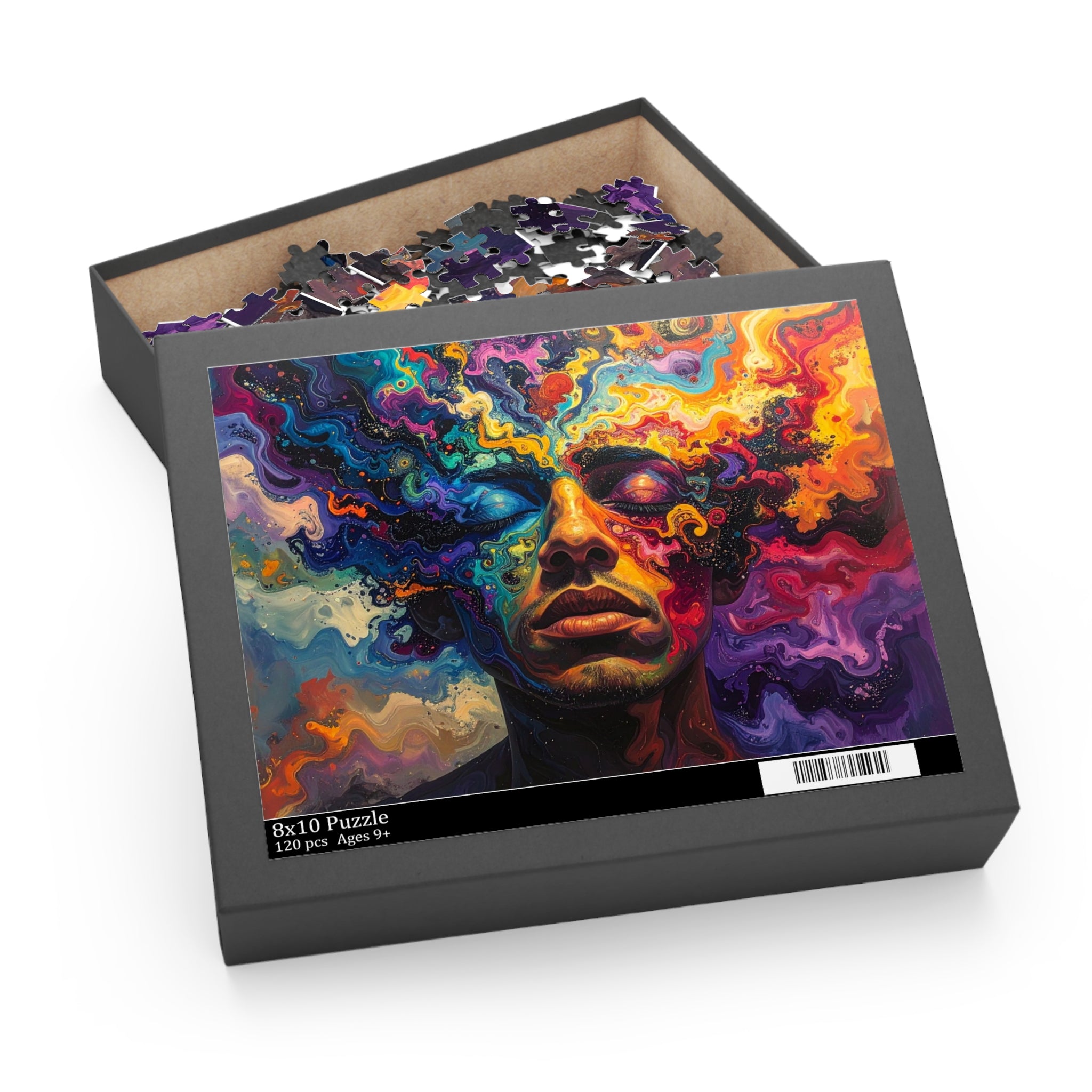 Cosmic Consciousness: Psychedelic Inner Landscape, Vibrant Abstract Expressionism -  L'Art Puzzle