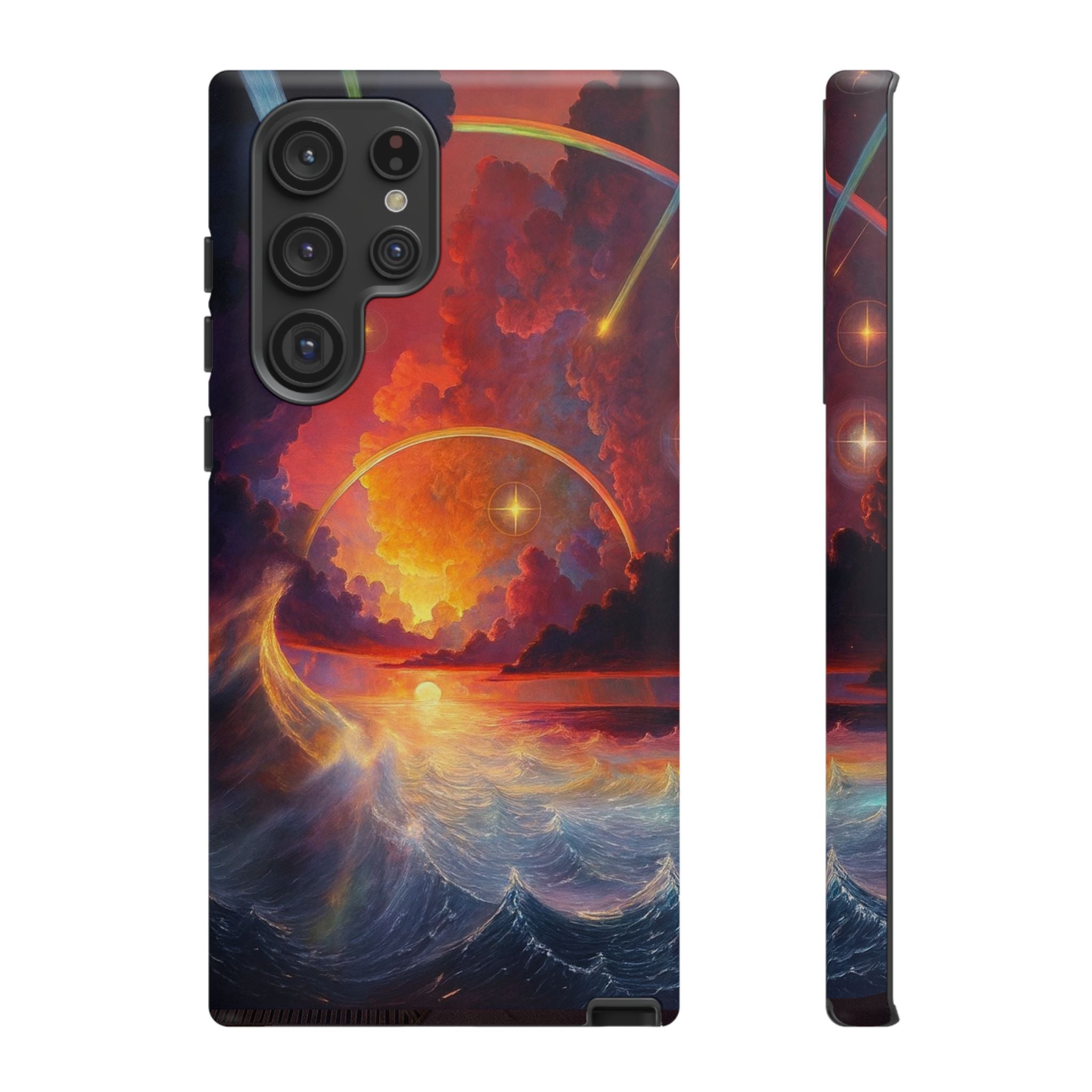 "Celestial Tides" – Printed Tough Phone Case