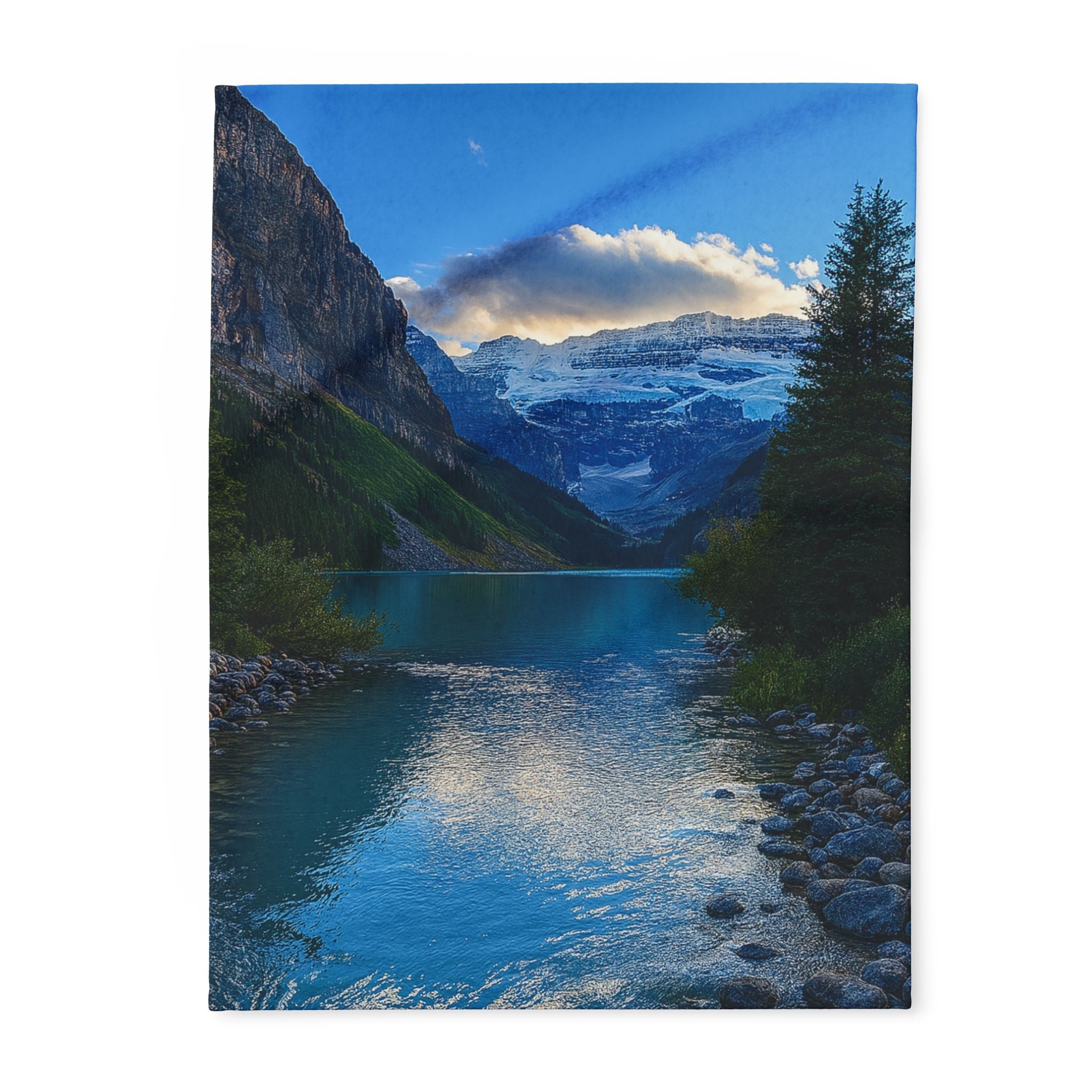 "Glacial Serenity" – Fleece Blanket