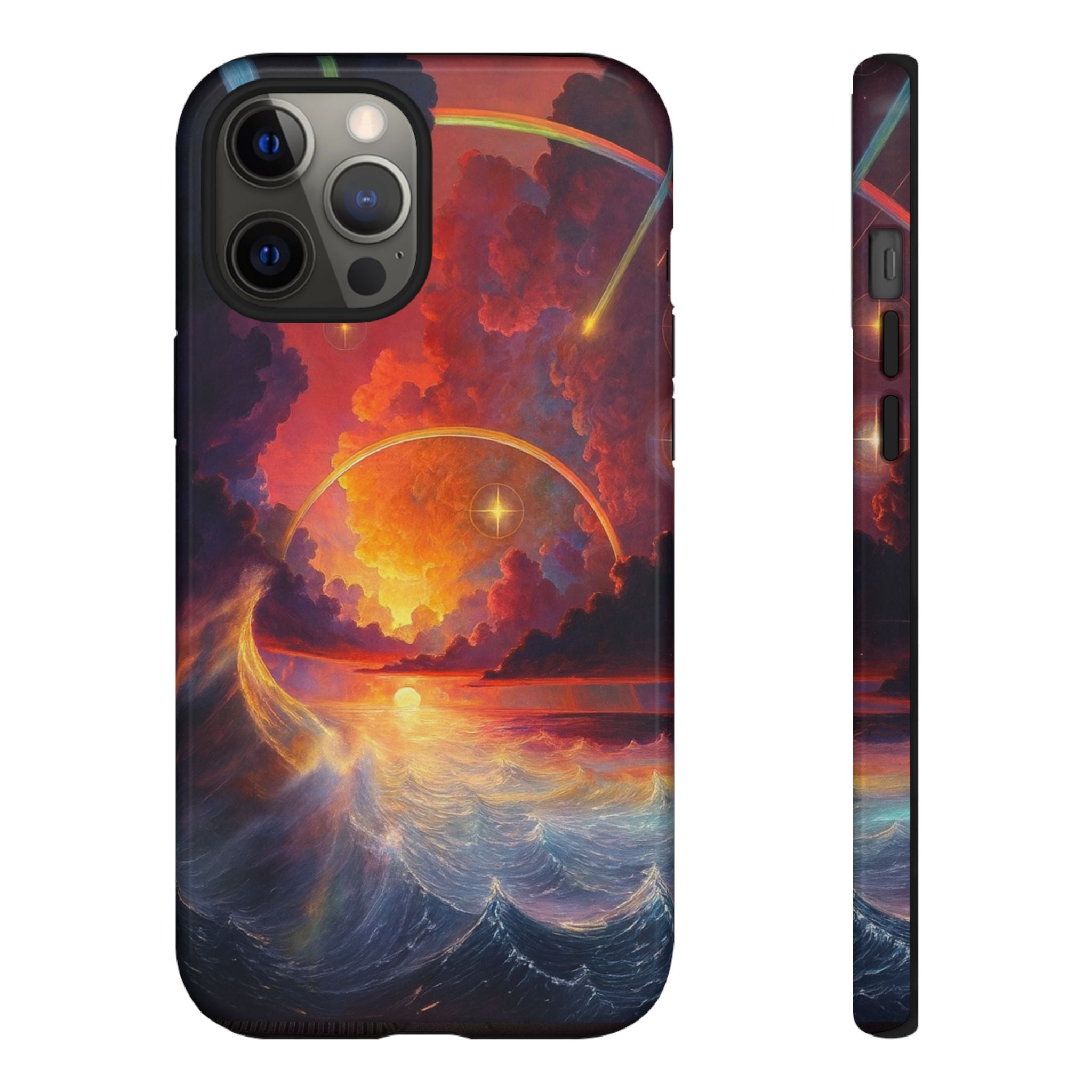 "Celestial Tides" – Printed Tough Phone Case