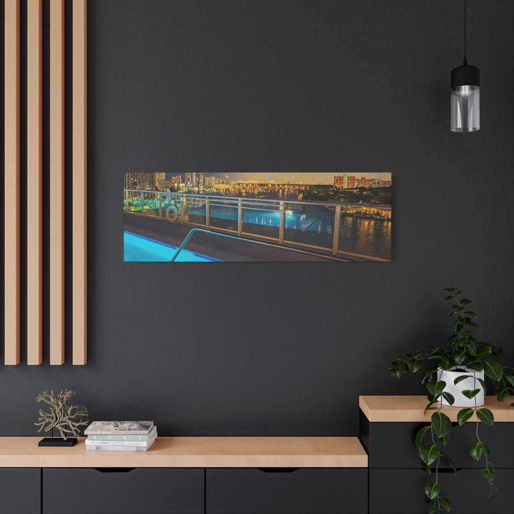 "Skyline Reflections" – Luxe Canvas Print