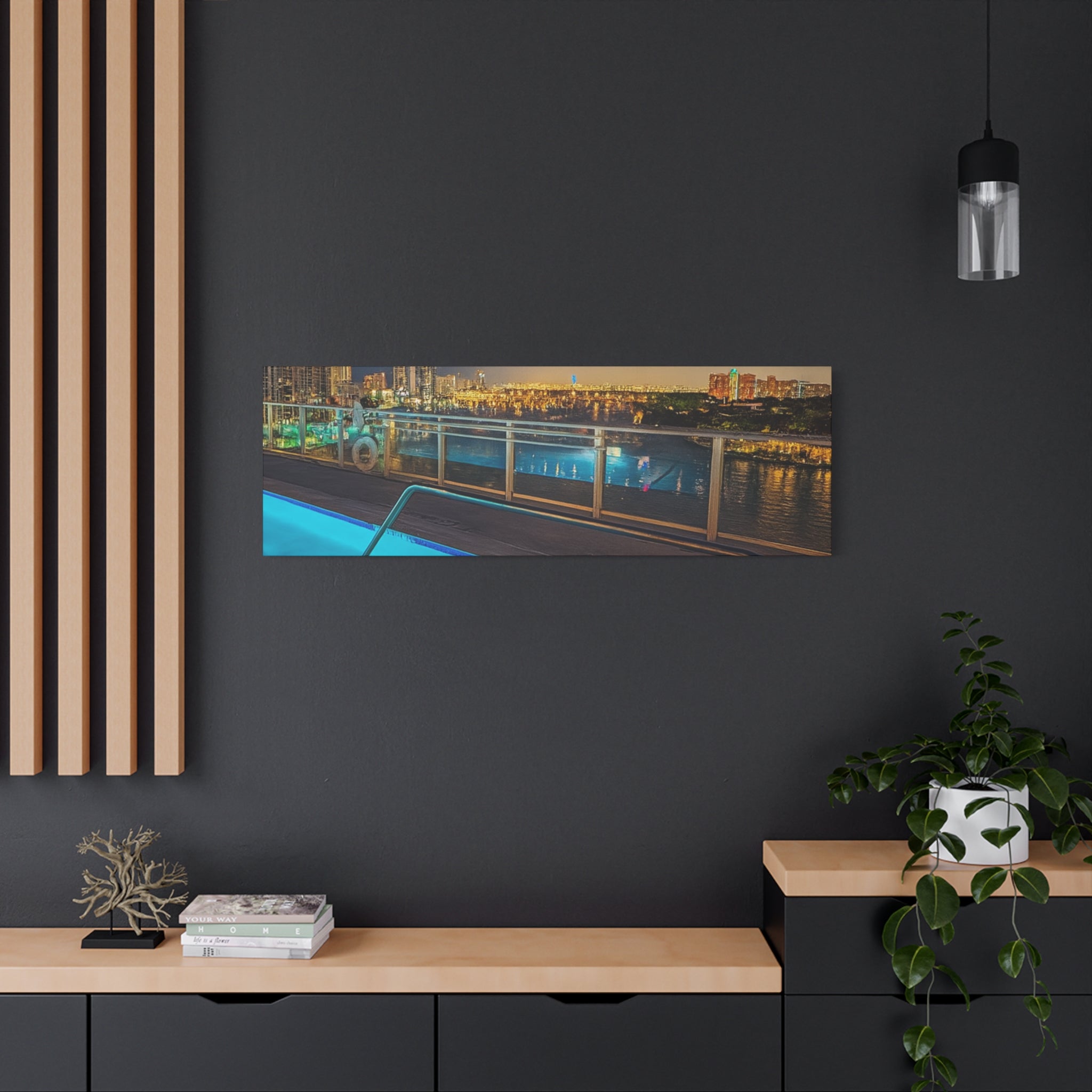 "Skyline Reflections" – Luxe Canvas Print