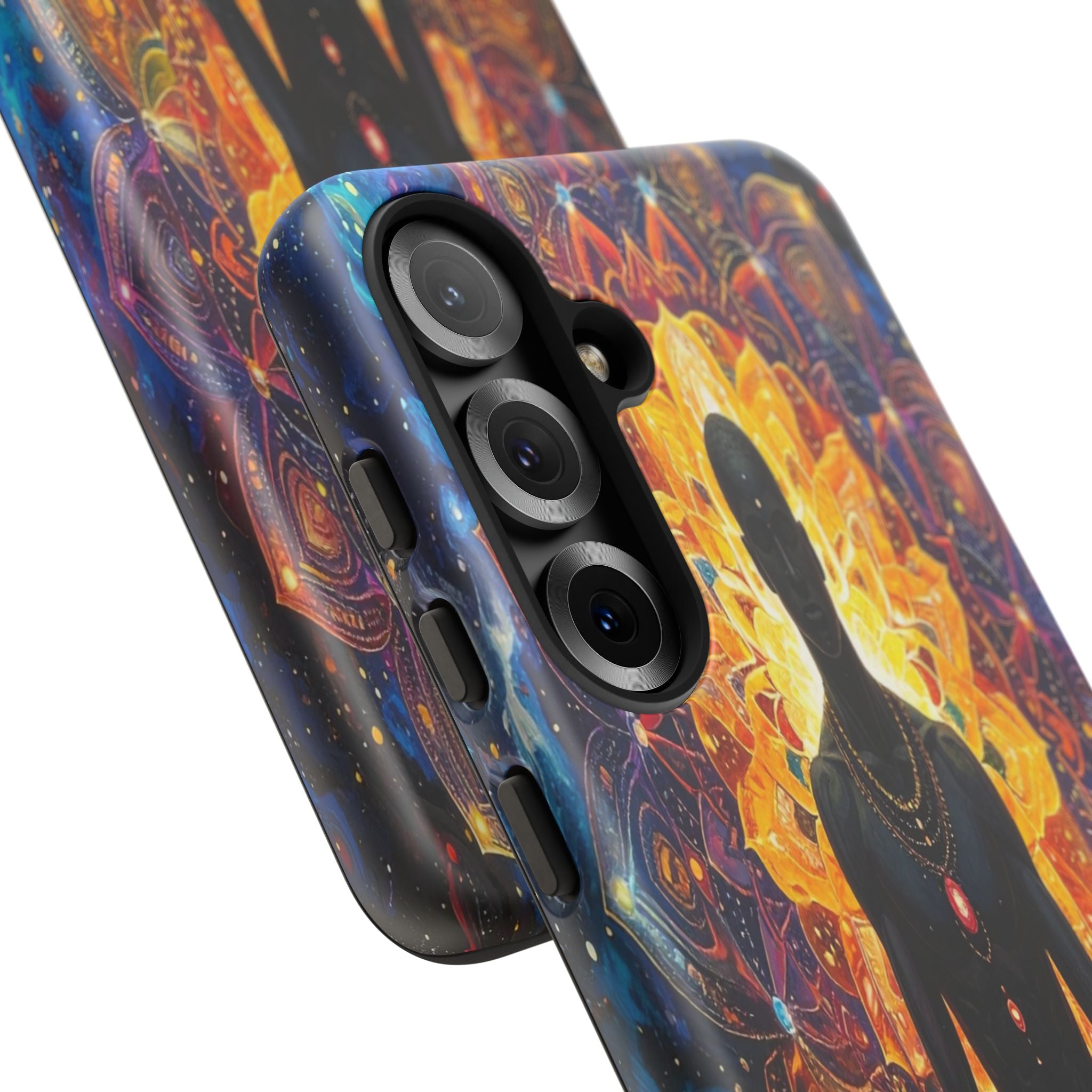 Cosmic Awakening: Spiritual Meditation Mandala, Chakra Energy Visualization - L’Art Suprême Phone Case