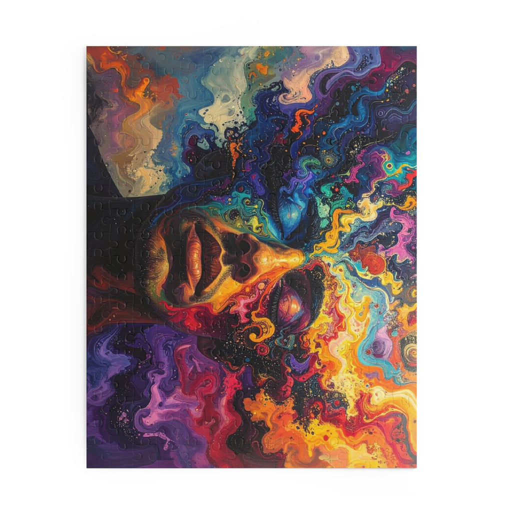 Cosmic Consciousness: Psychedelic Inner Landscape, Vibrant Abstract Expressionism -  L'Art Puzzle