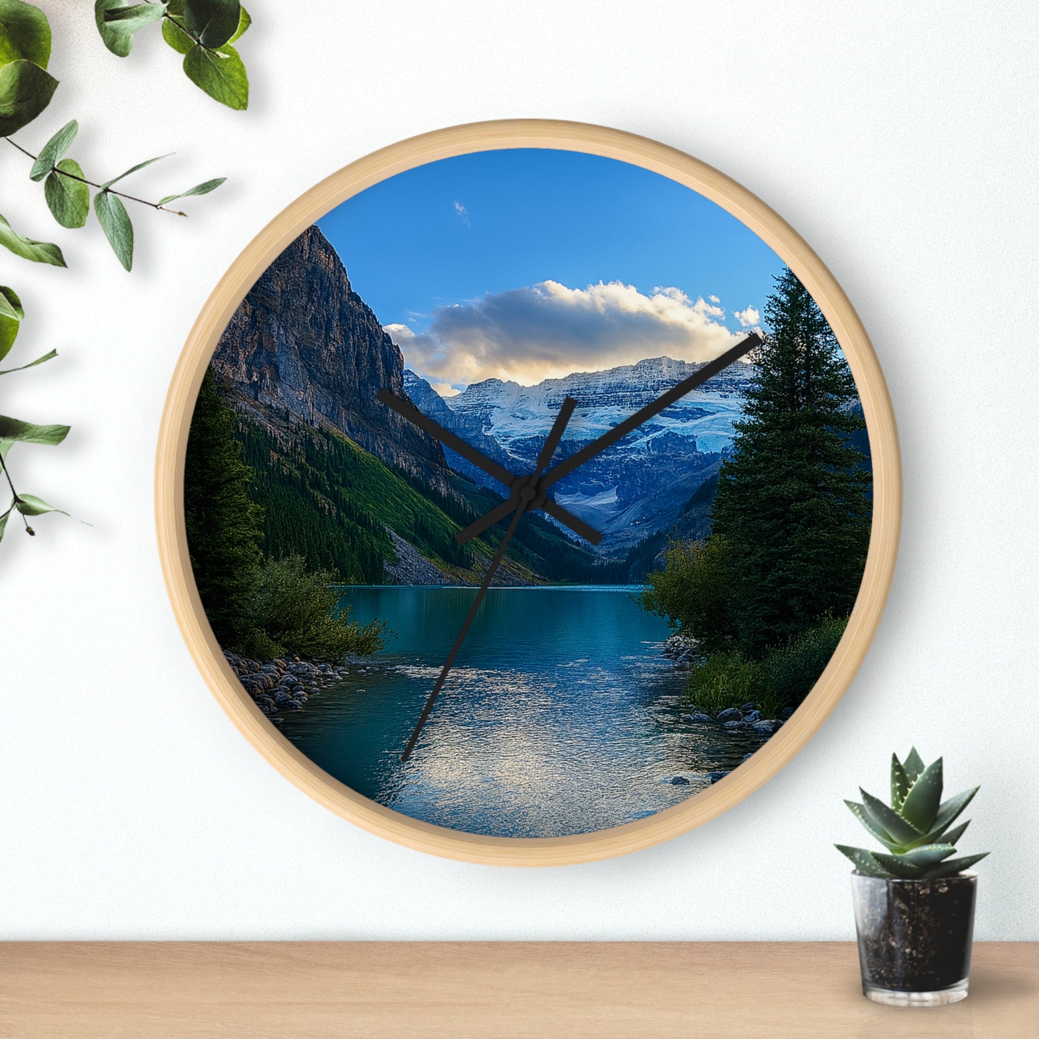 "Glacial Serenity" – Art Wall Clock