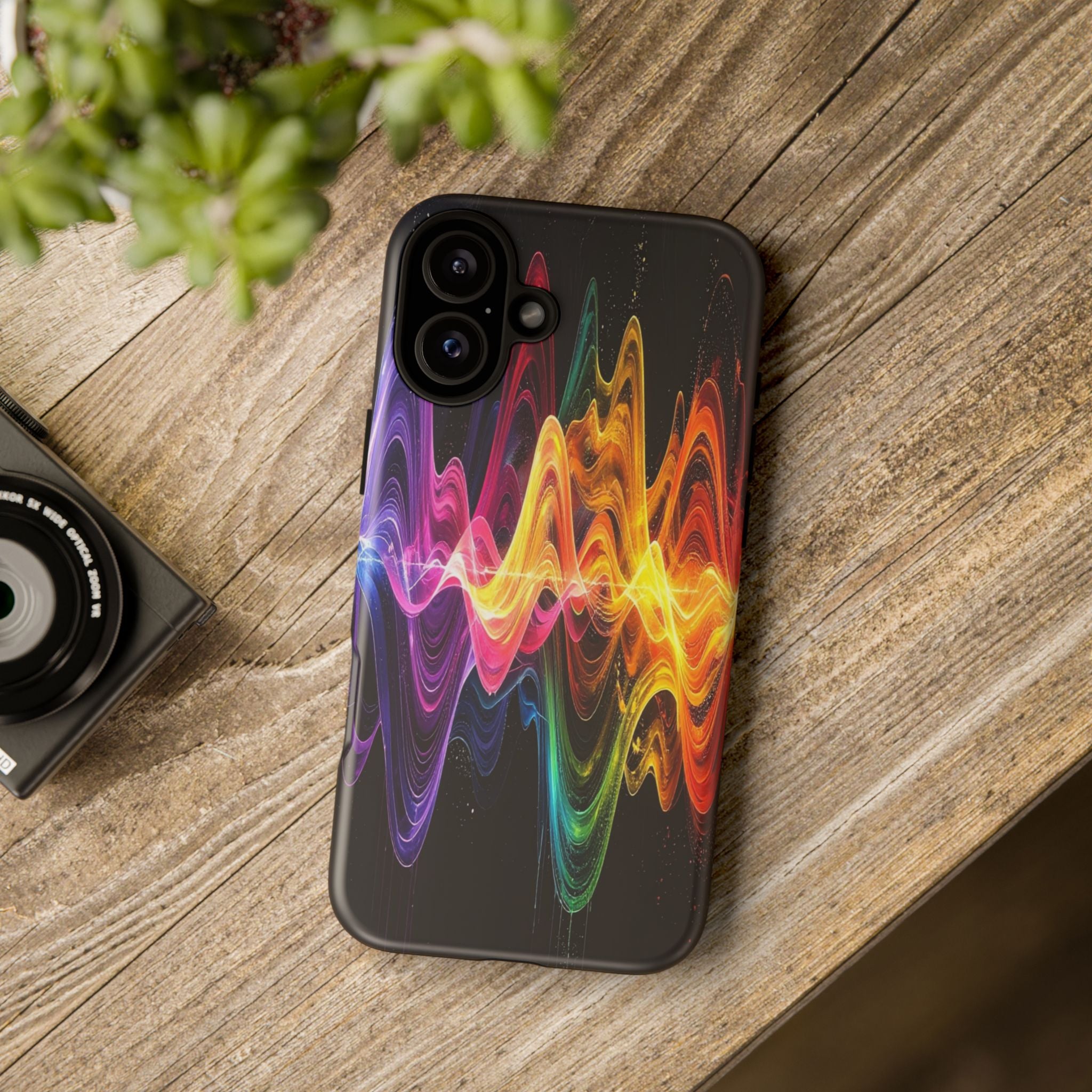 Resonant Spectrum: Digital Sound Wave Visualization, Chromatic Energy Flow - L’Art Suprême Phone Case