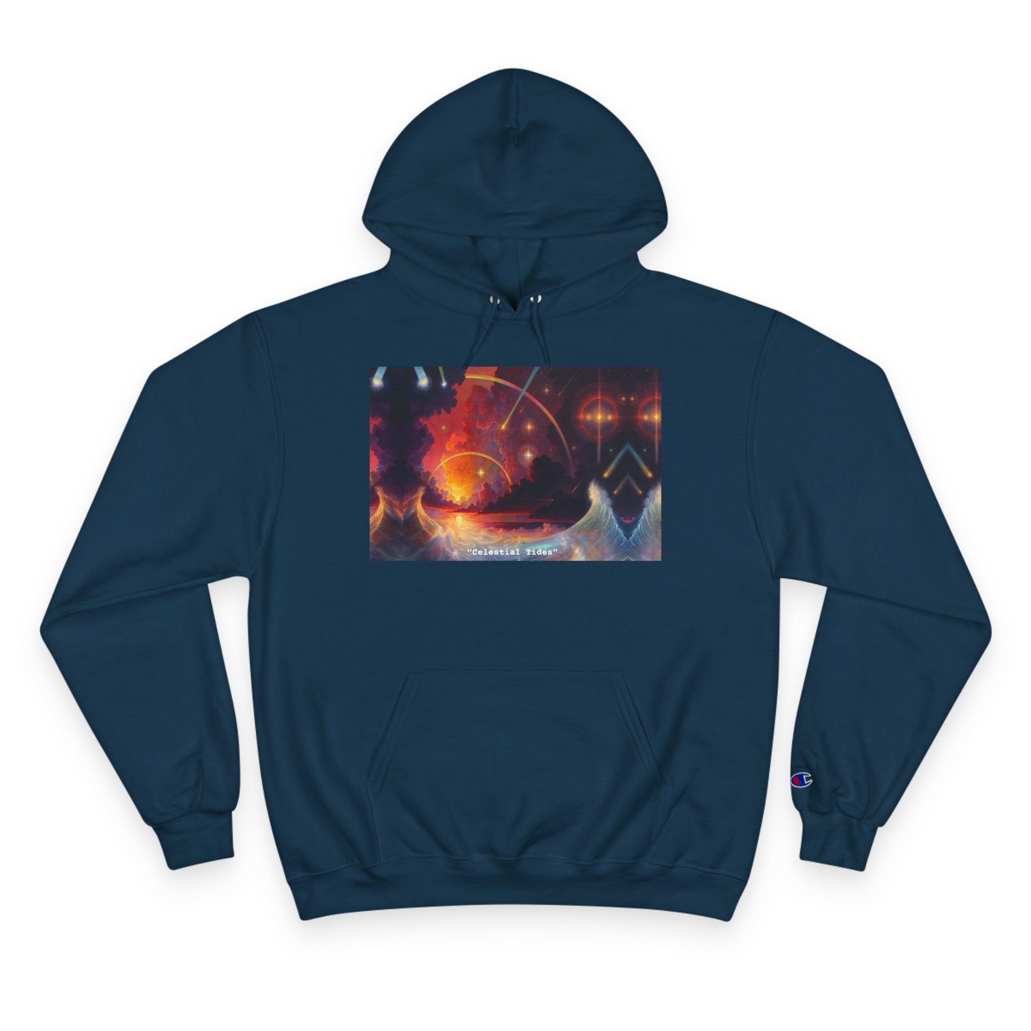 "Celestial Tides" – Champion Hoodie