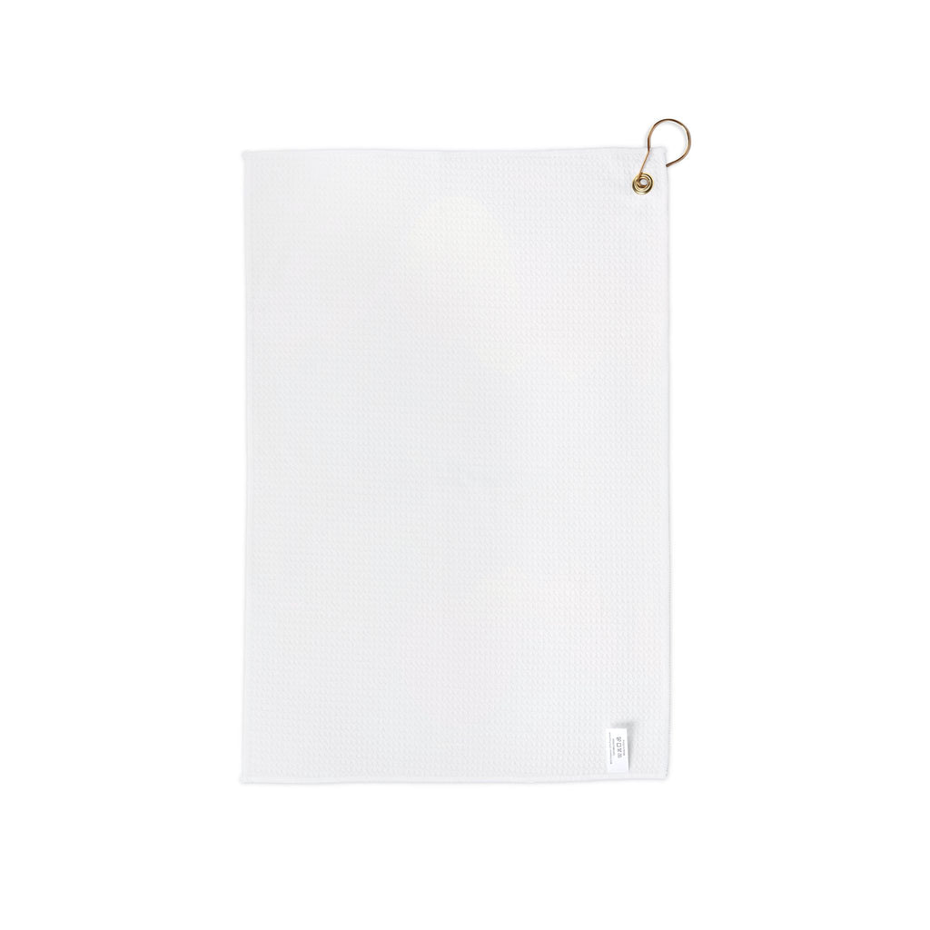 Ethereal Horizons: Mountain Sunset Digital Art, Psychedelic Landscape Reflection -  L'Art Golf Towel