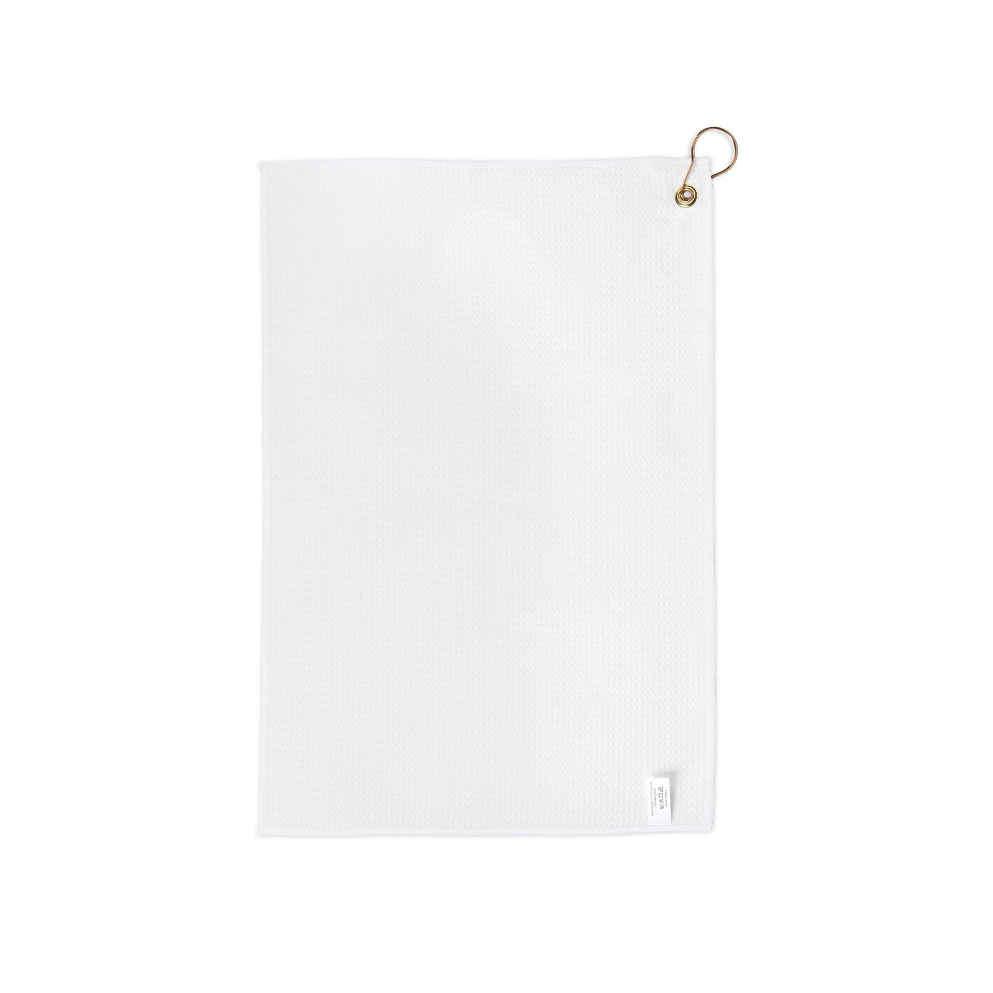 Ethereal Horizons: Mountain Sunset Digital Art, Psychedelic Landscape Reflection -  L'Art Golf Towel