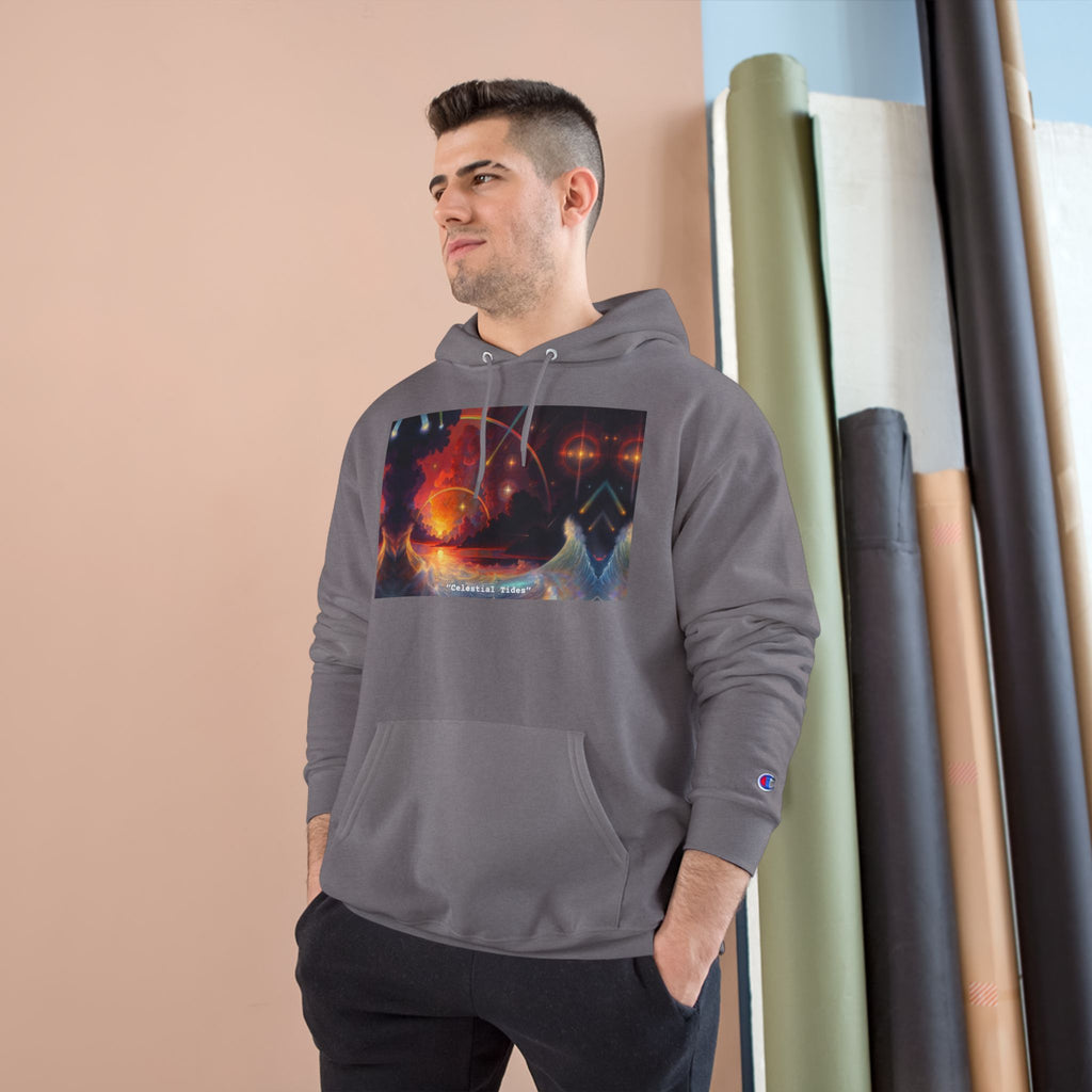 "Celestial Tides" – Champion Hoodie
