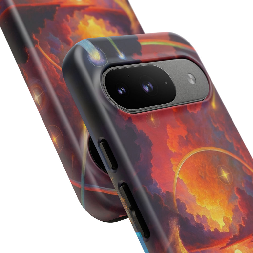 "Celestial Tides" – Printed Tough Phone Case