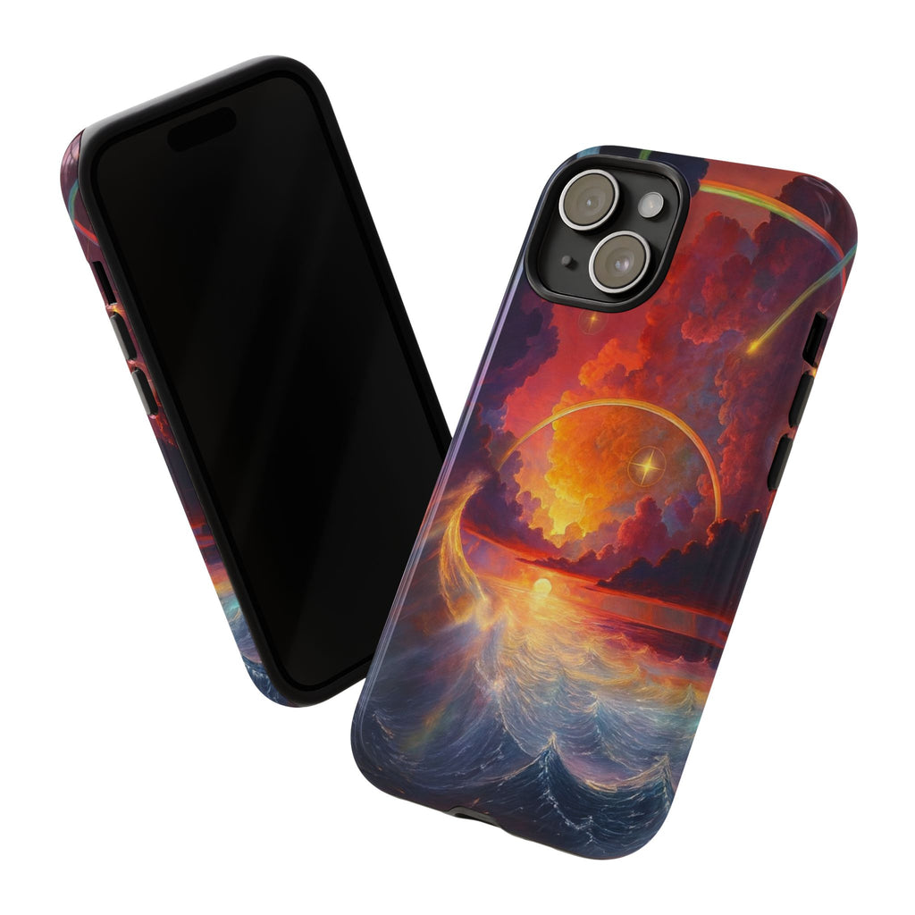 "Celestial Tides" – Printed Tough Phone Case