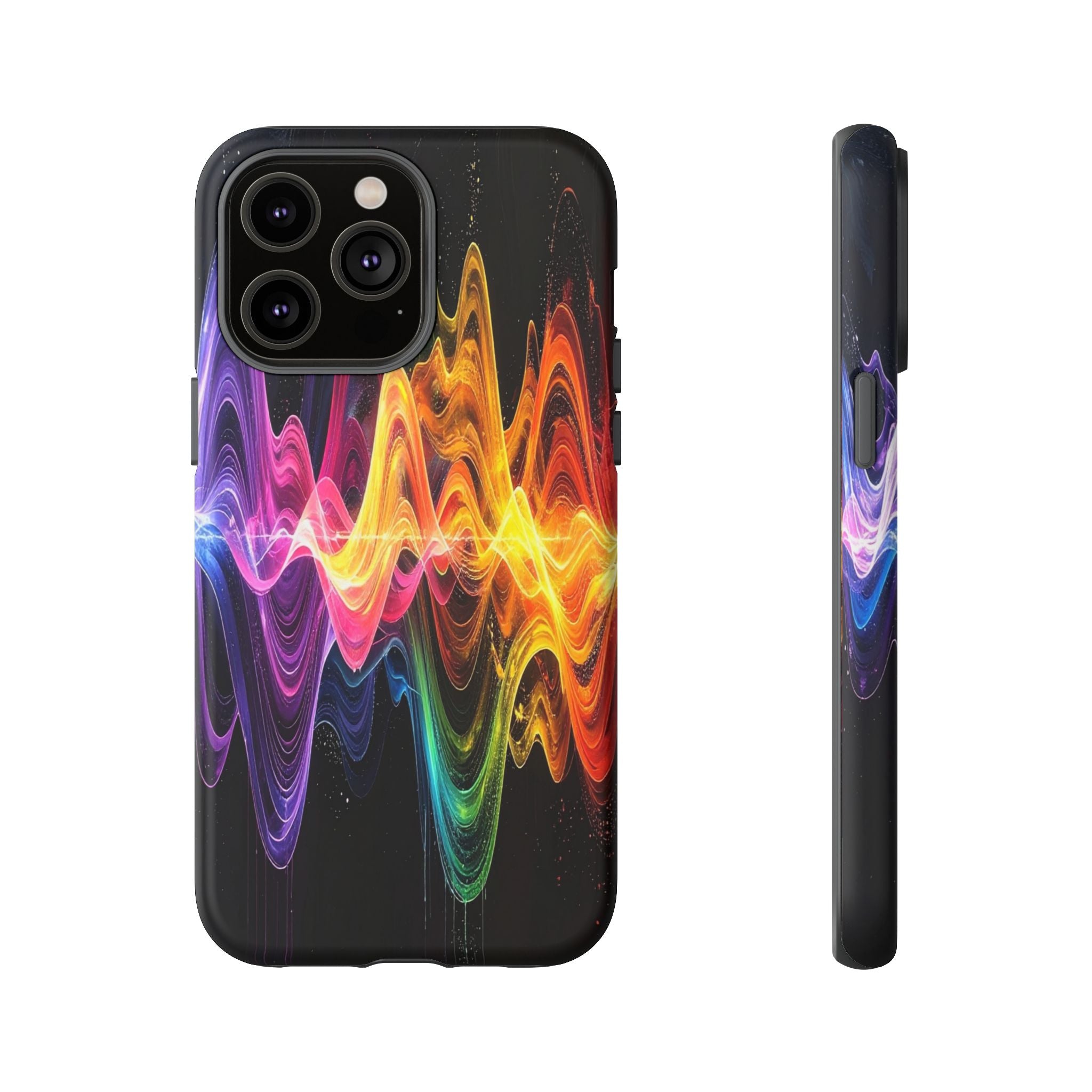 Resonant Spectrum: Digital Sound Wave Visualization, Chromatic Energy Flow - L’Art Suprême Phone Case