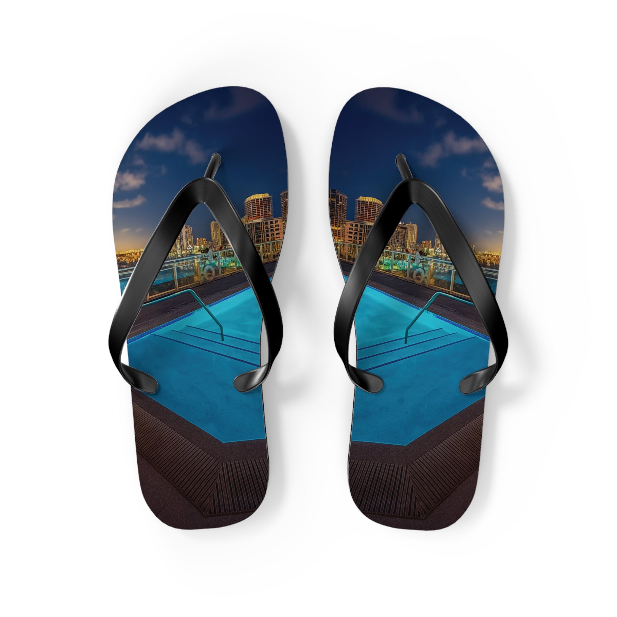 “Skyline Reflections" – Premium Flip Flops