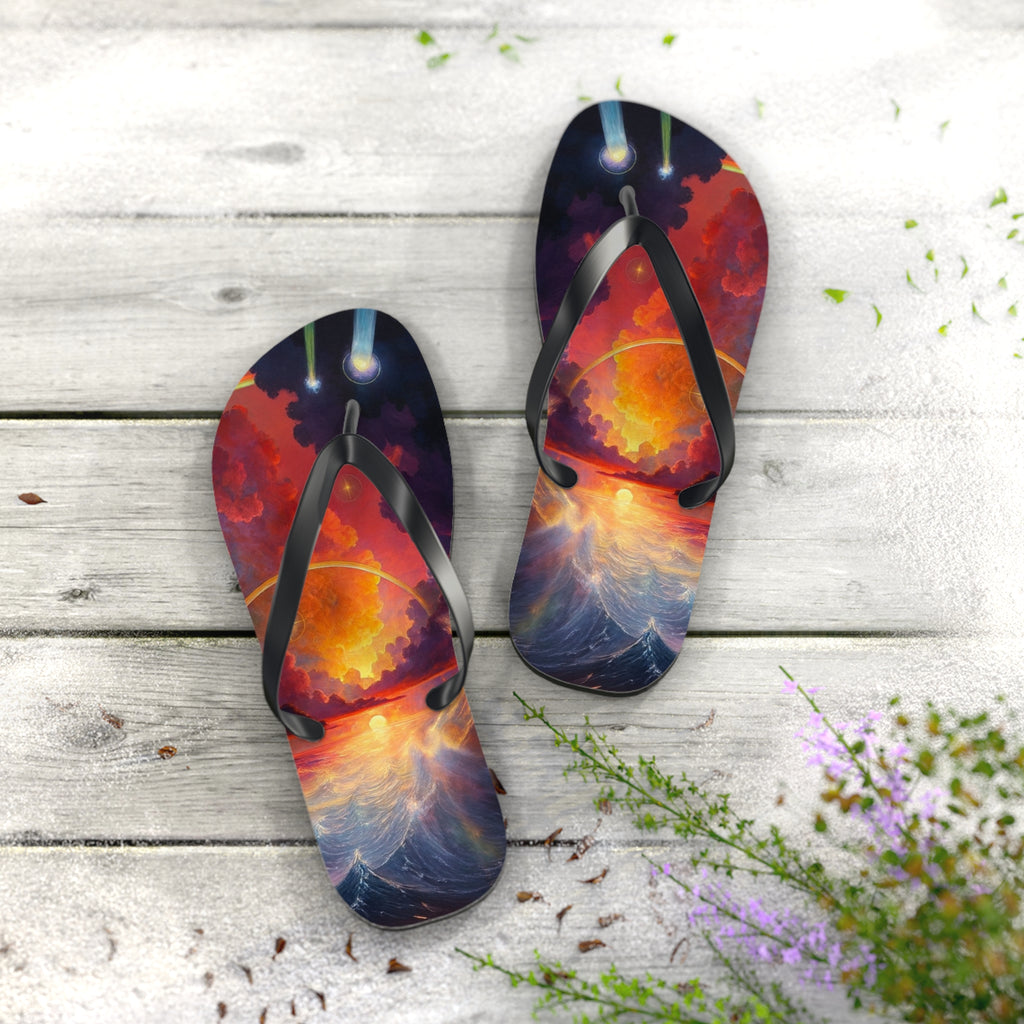 “Celestial Tides" – Premium Flip Flops