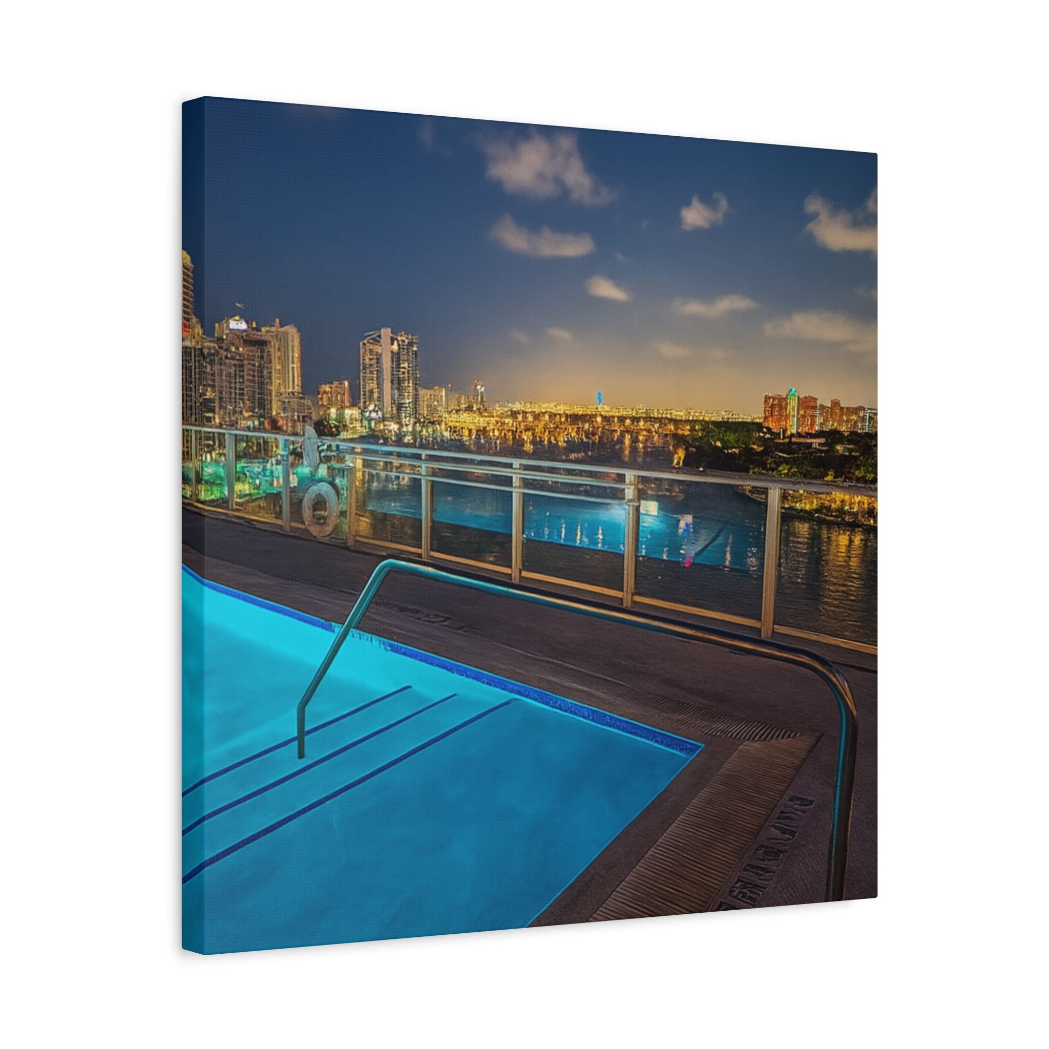 "Skyline Reflections" – Luxe Canvas Print