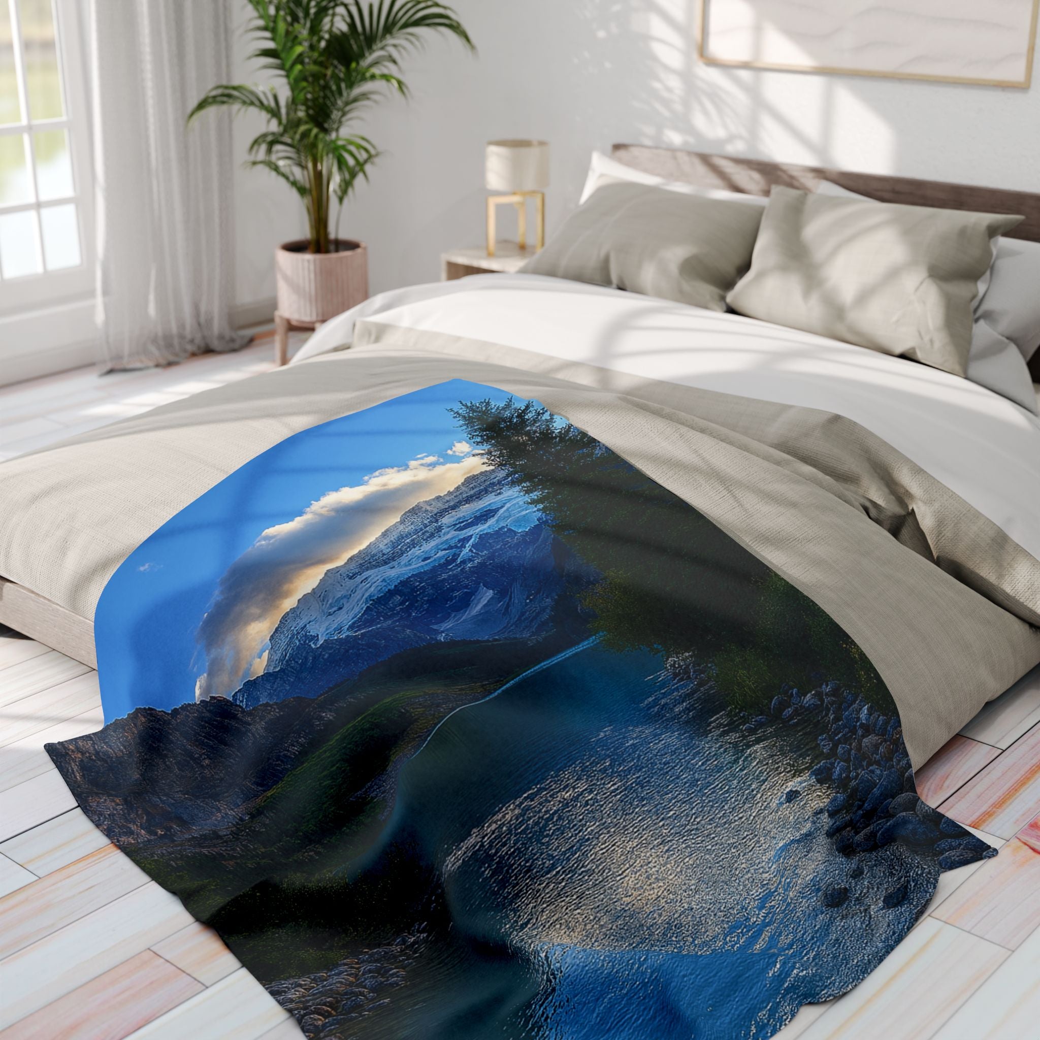 "Glacial Serenity" – Fleece Blanket