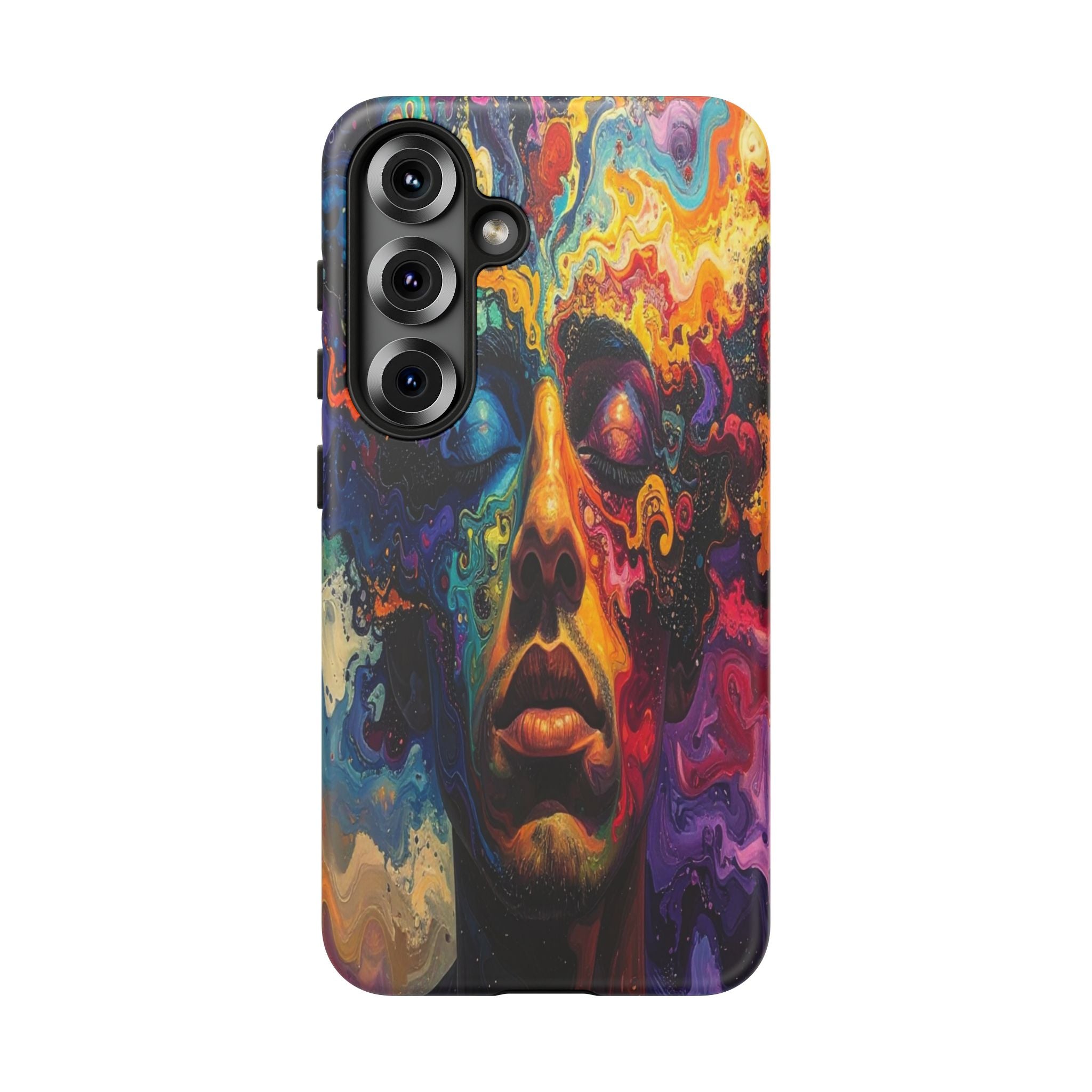 Psyche Unbound: Chromatic Consciousness, Digital Portrait Exploration - L’Art Suprême Phone Case