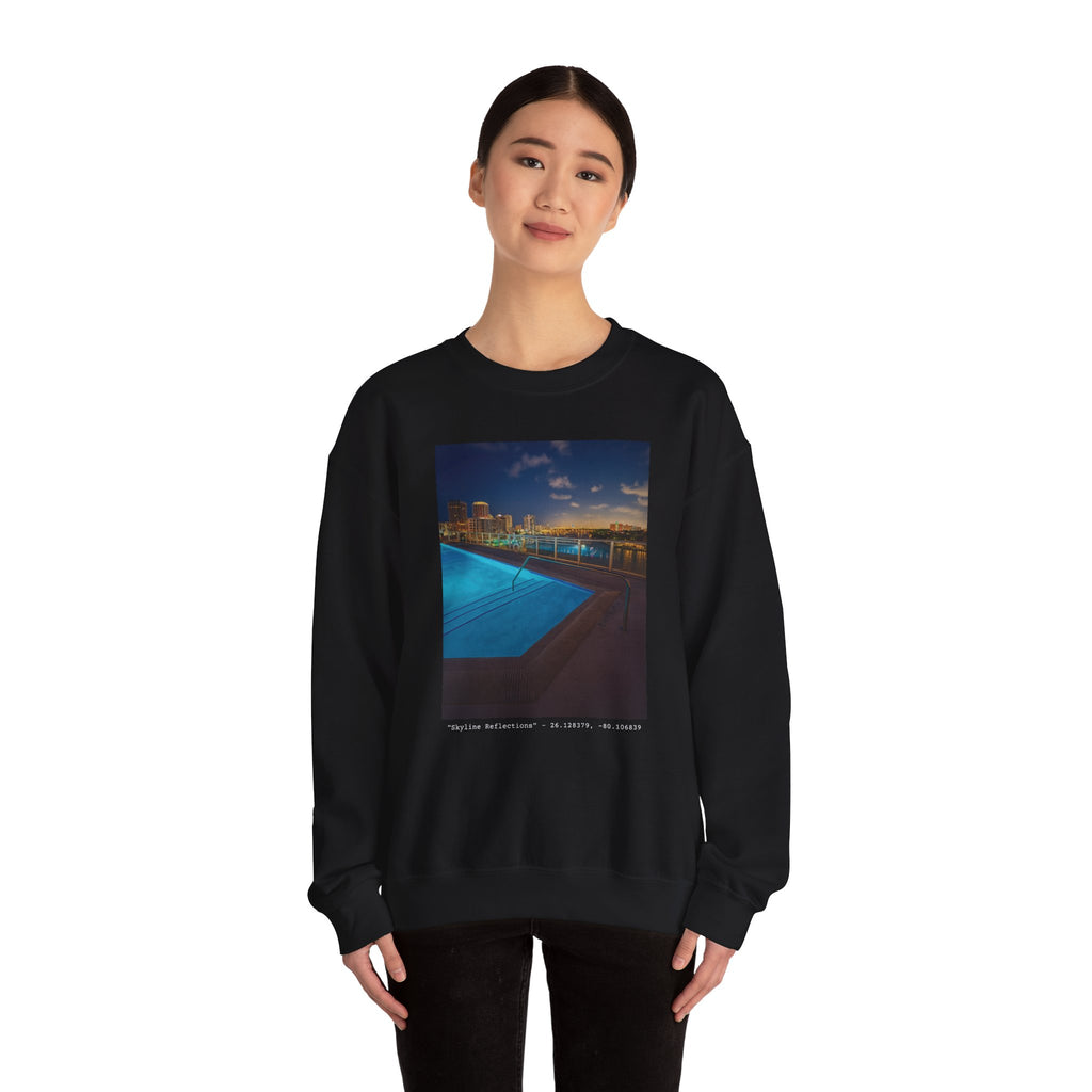 "Skyline Reflections" – Crewneck Sweatshirt