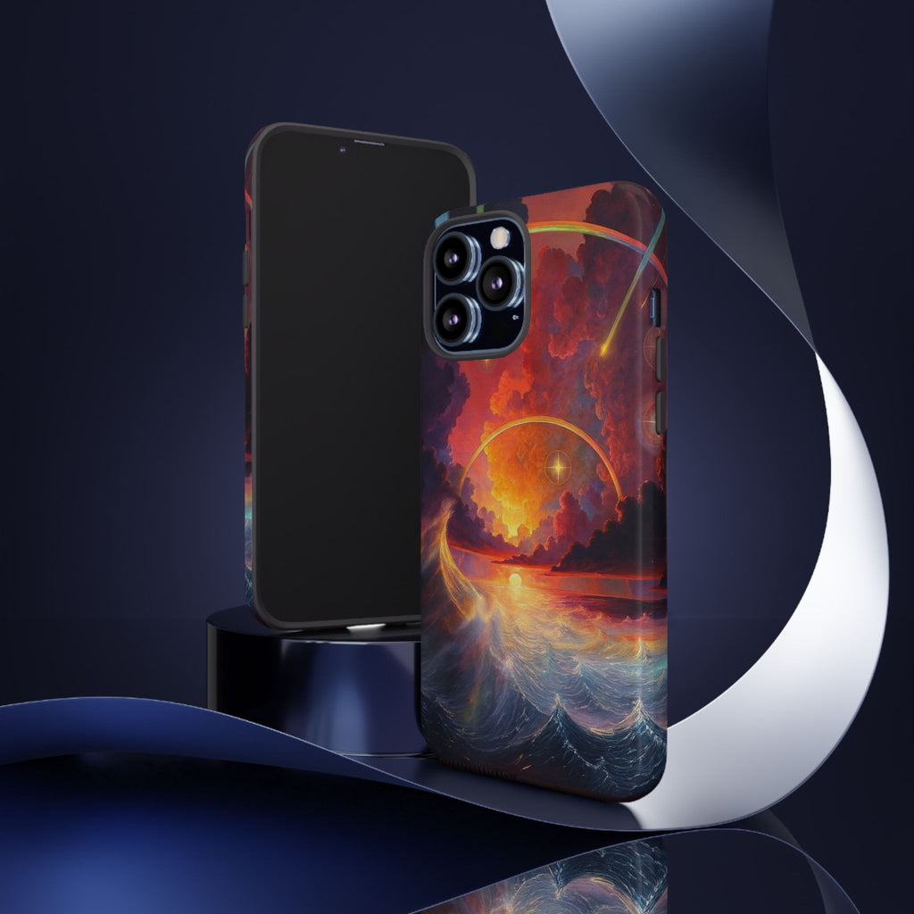 "Celestial Tides" – Printed Tough Phone Case