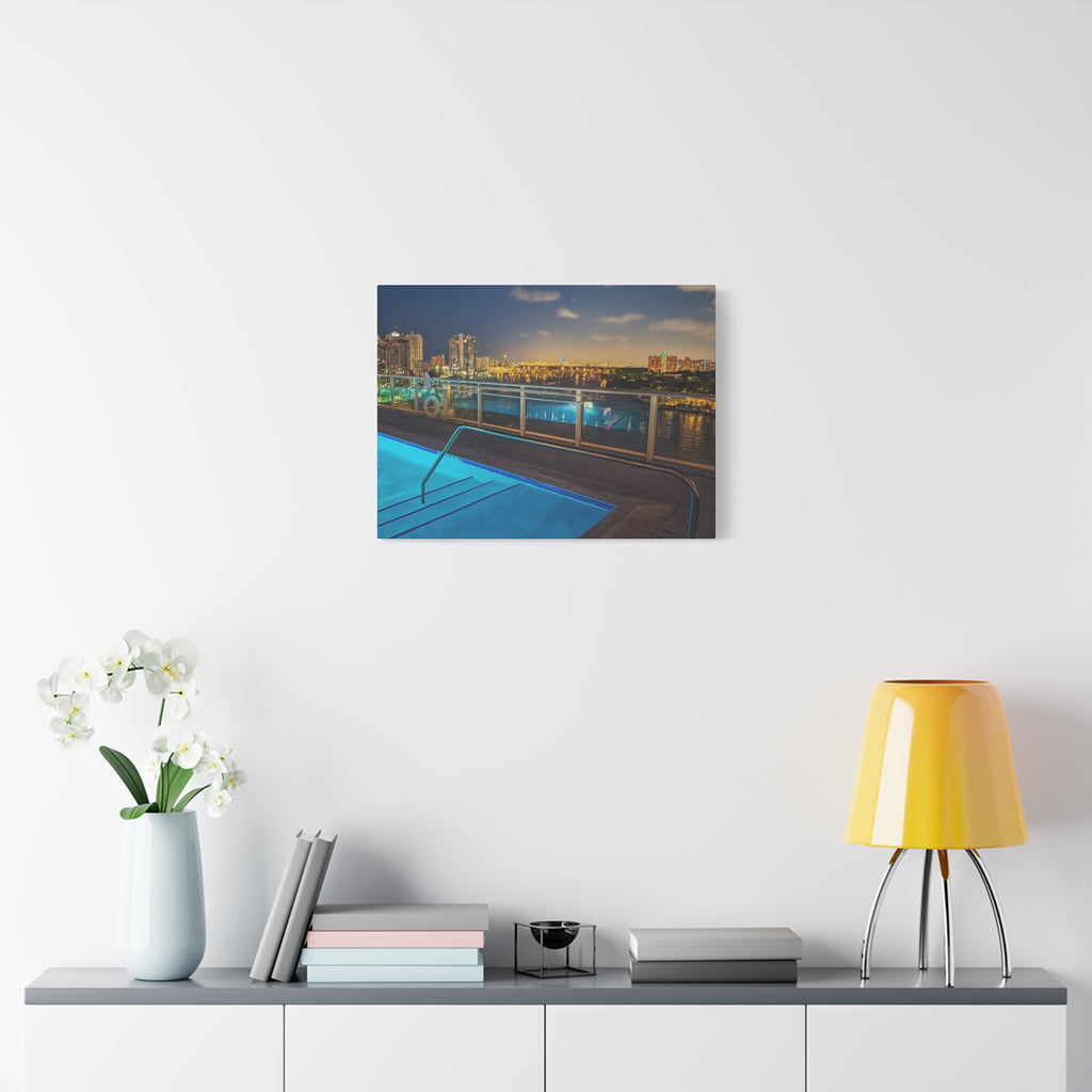 "Skyline Reflections" – Luxe Canvas Print