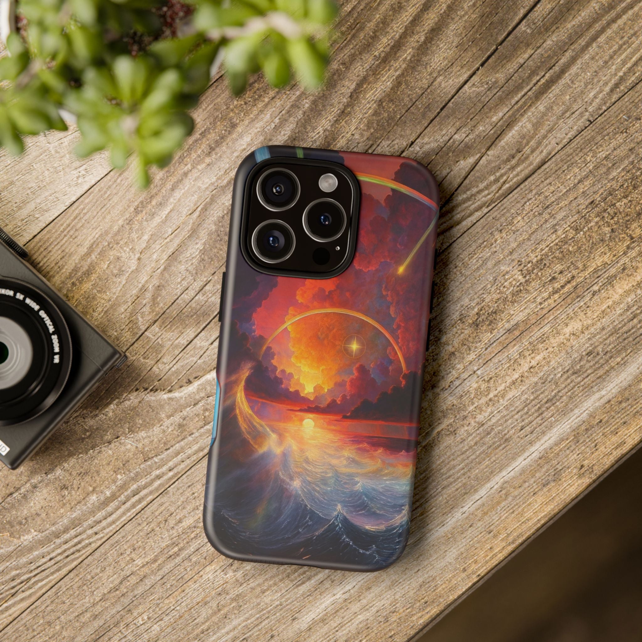 "Celestial Tides" – Printed Tough Phone Case