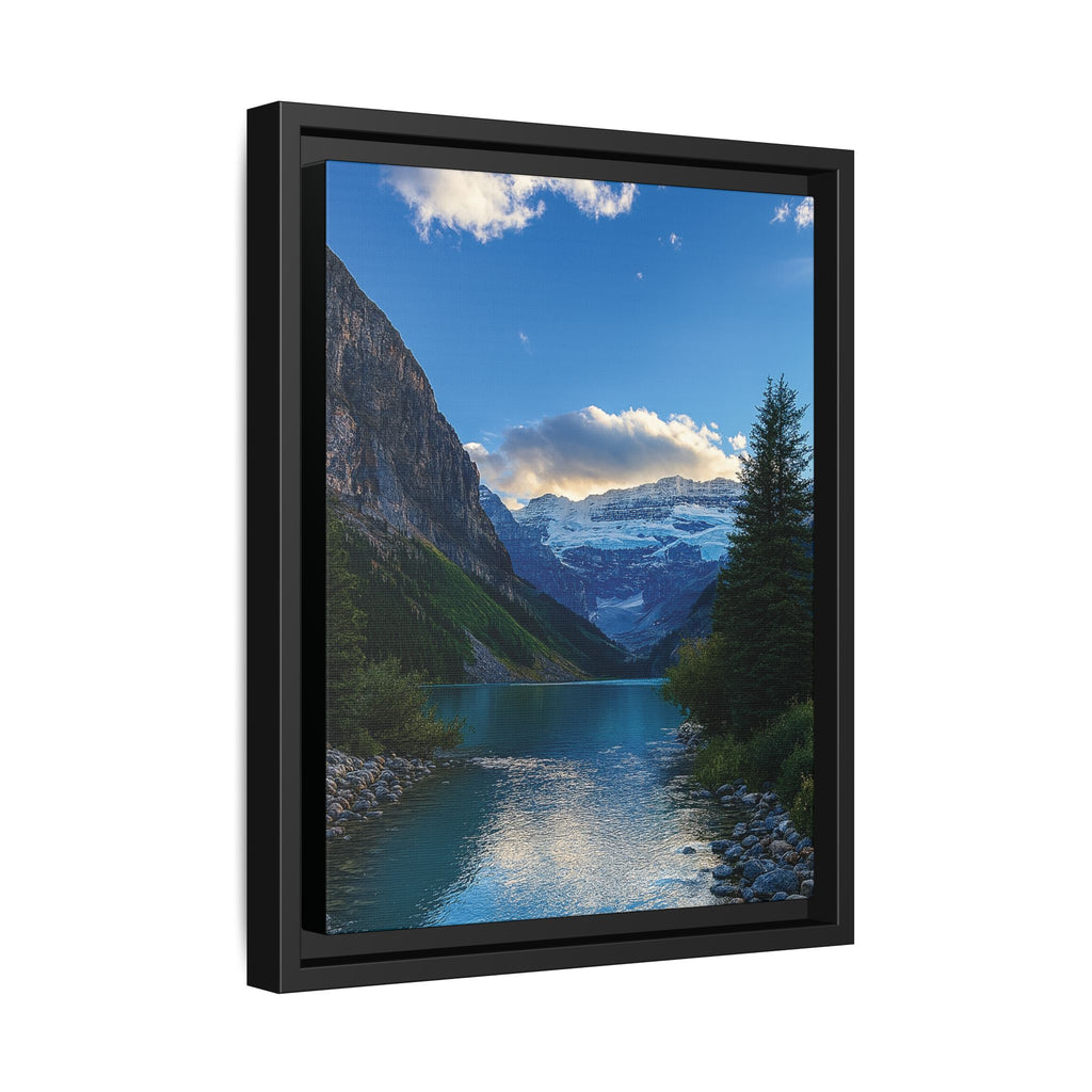 "Glacial Serenity" – Framed Canvas Print