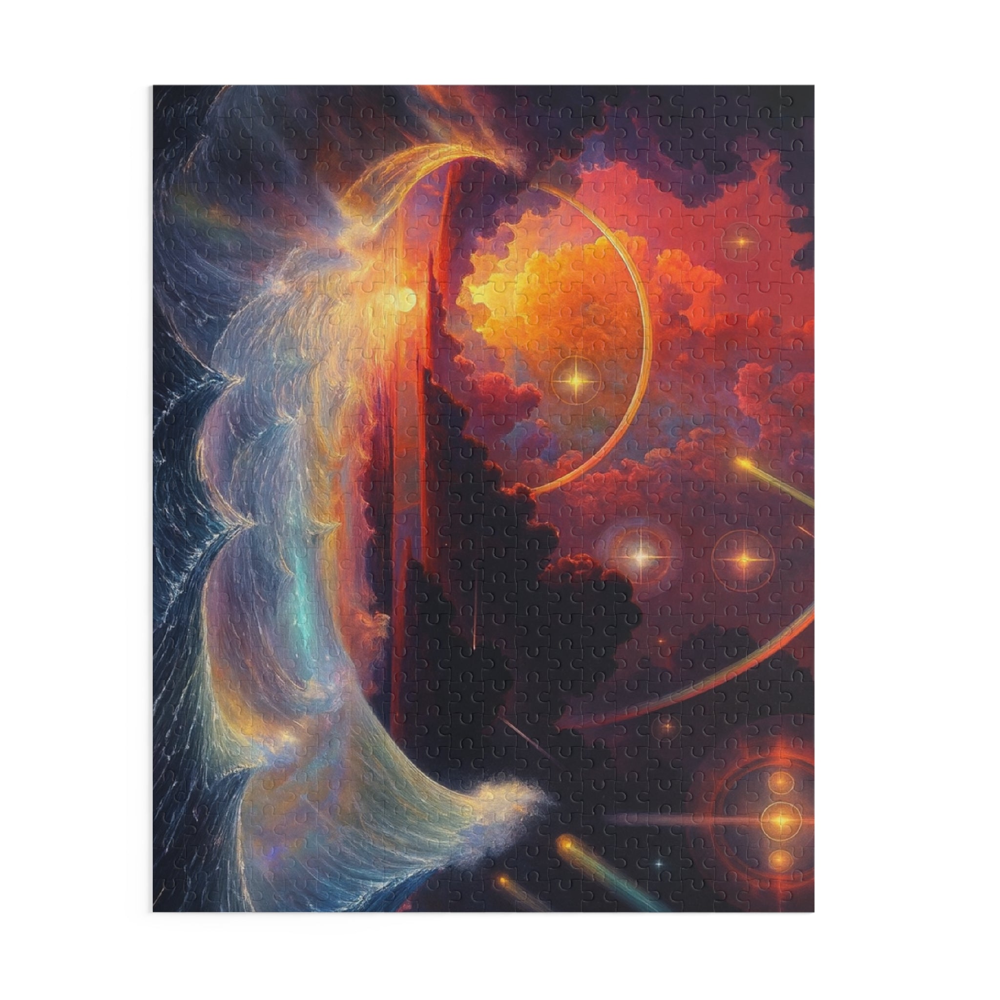 “Celestial Tides” – Cosmic Chaos x Ocean Calm Puzzle