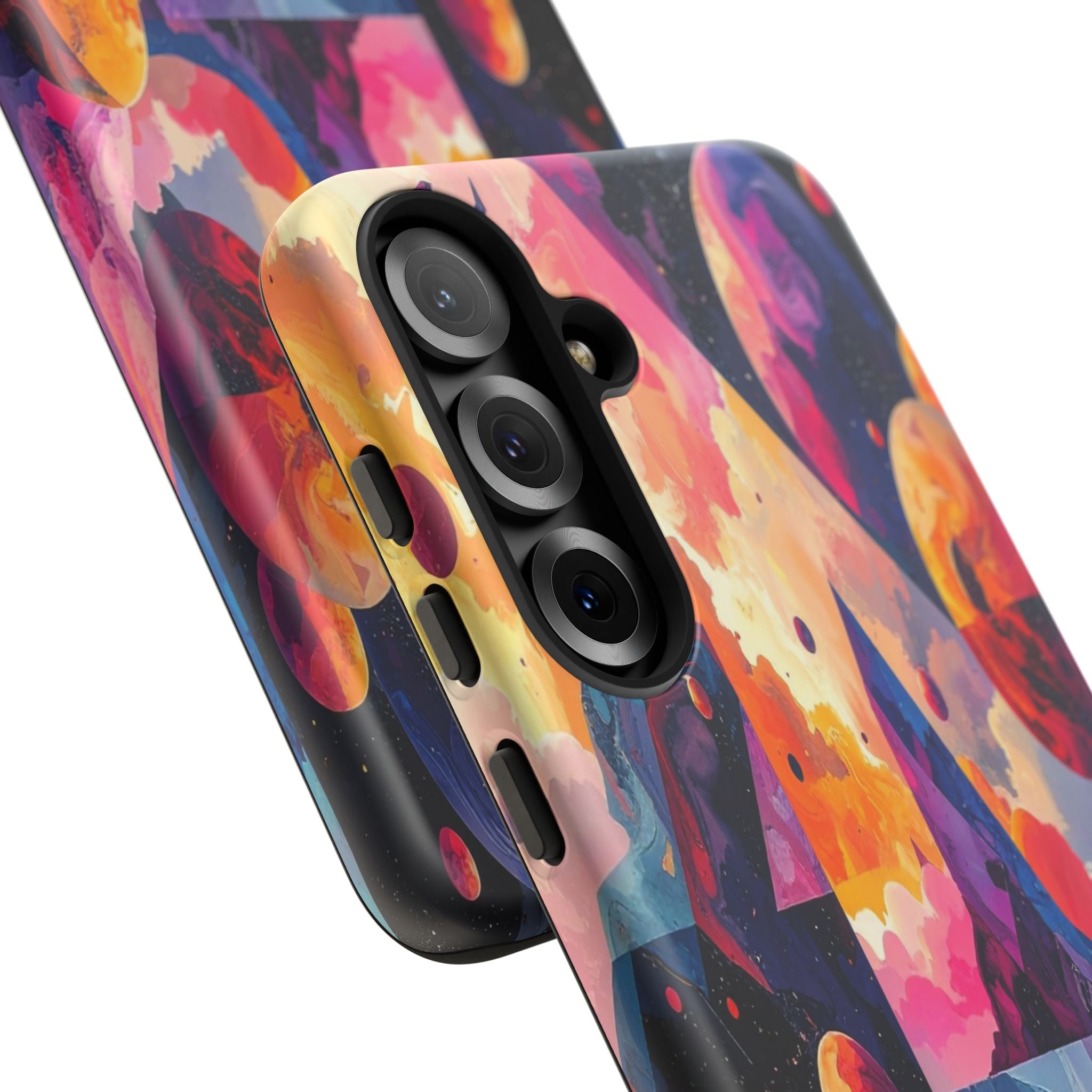 Cosmic Geometrica: Floating Spheres of Abstraction, Digital Dreamscape Dimensions - L’Art Suprême Phone Case
