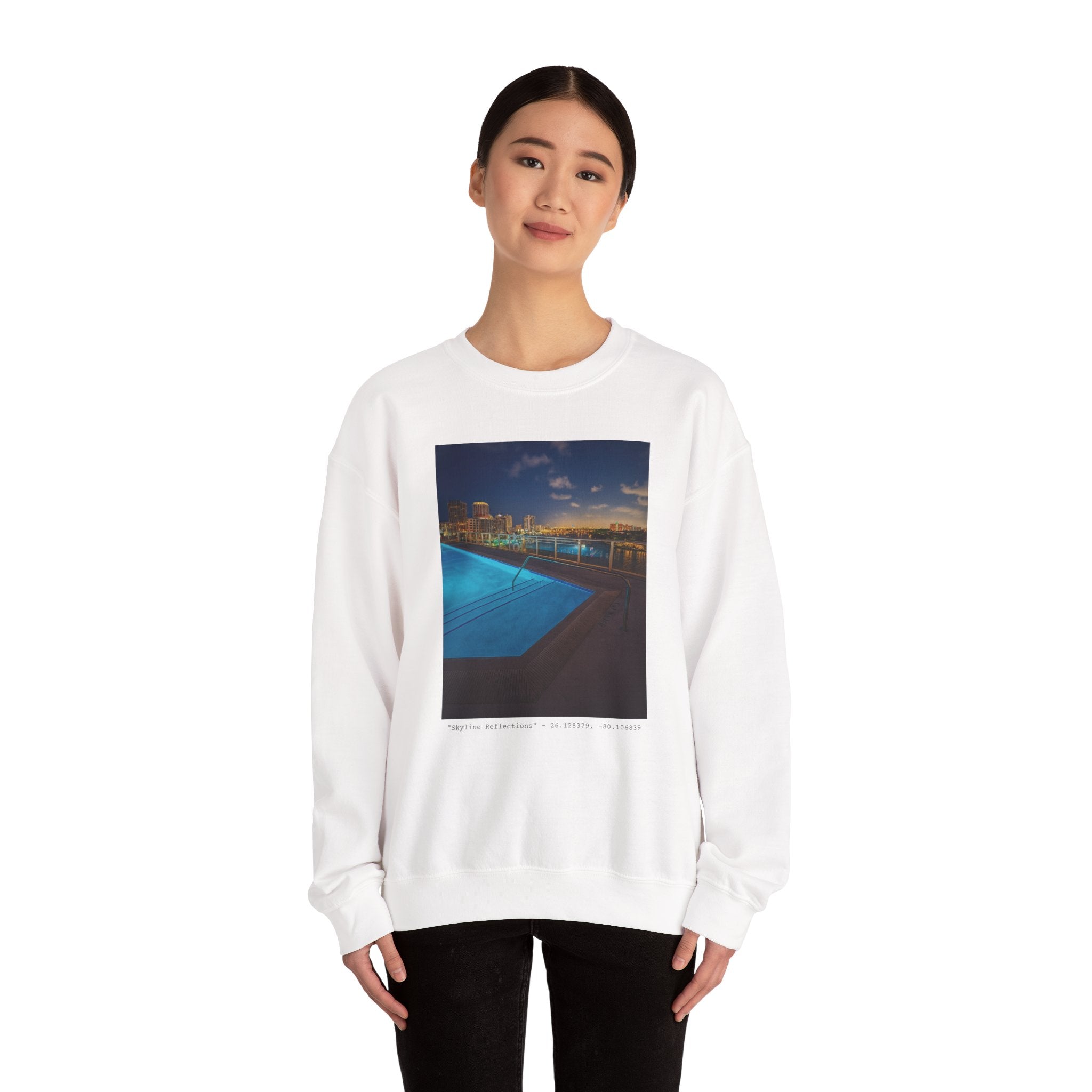 "Skyline Reflections" – Crewneck Sweatshirt