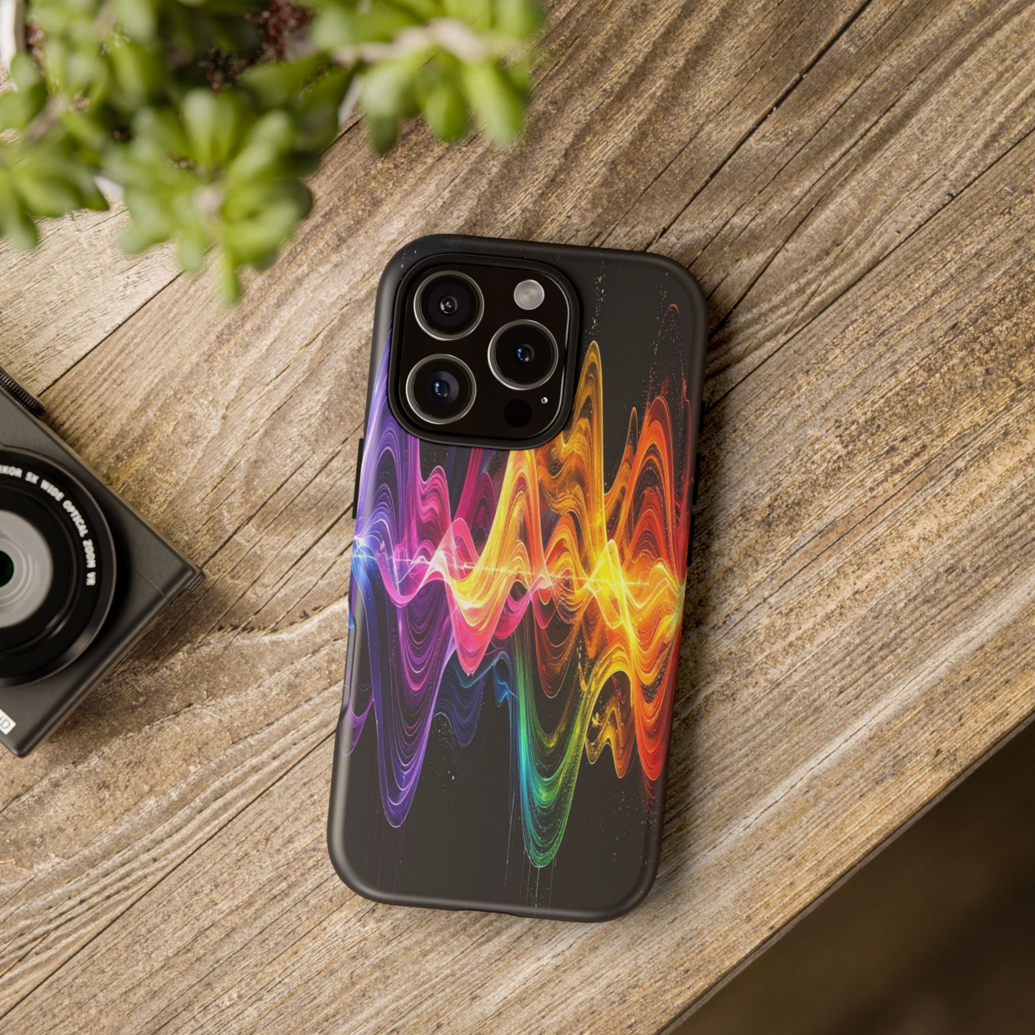 Resonant Spectrum: Digital Sound Wave Visualization, Chromatic Energy Flow - L’Art Suprême Phone Case